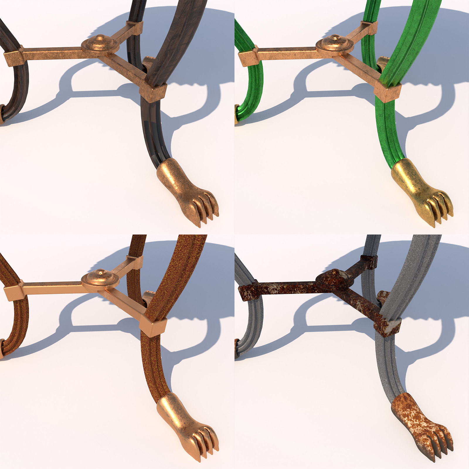 Tripod Table in 4 versions - extended license by N/A