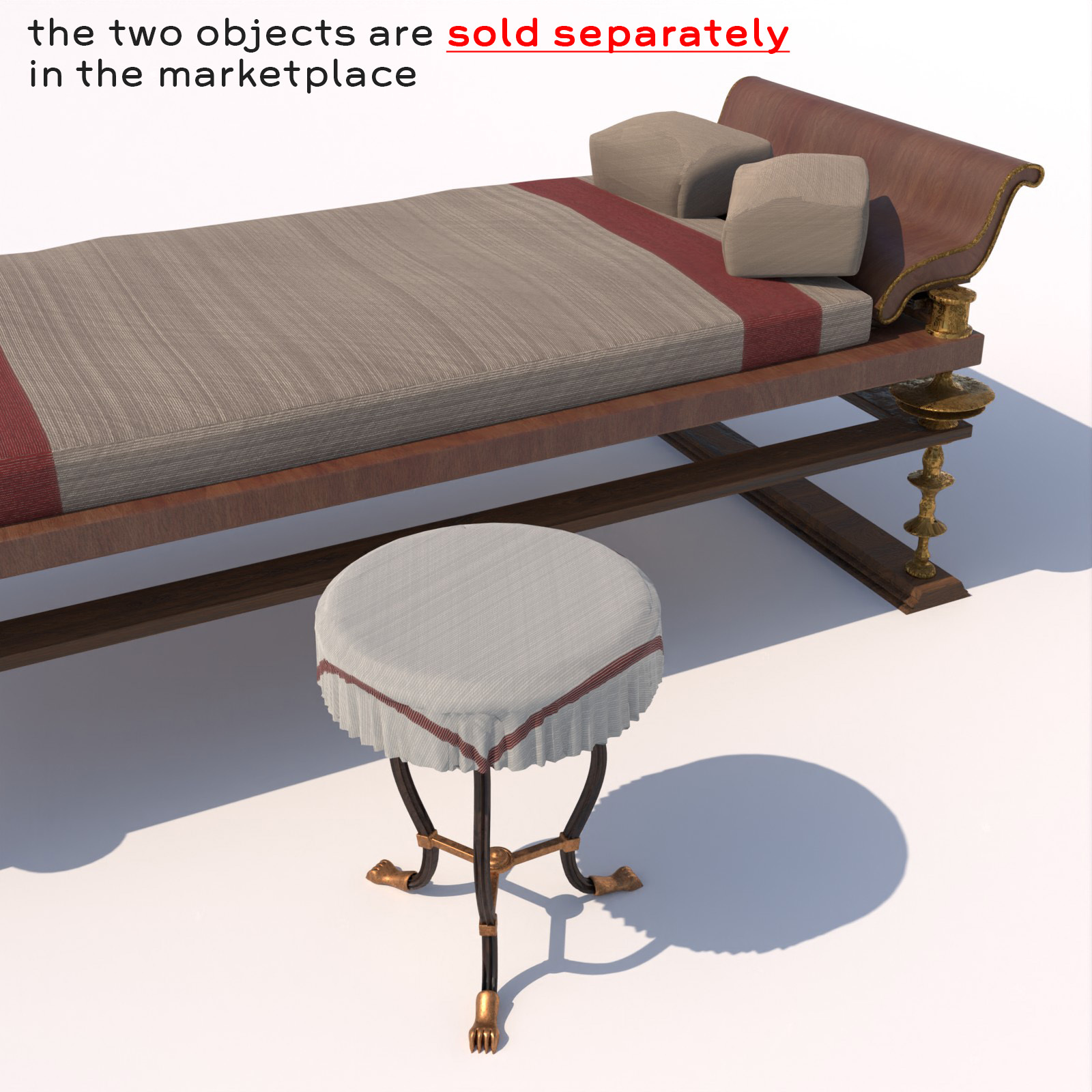 Tripod Table in 4 versions - extended license by N/A