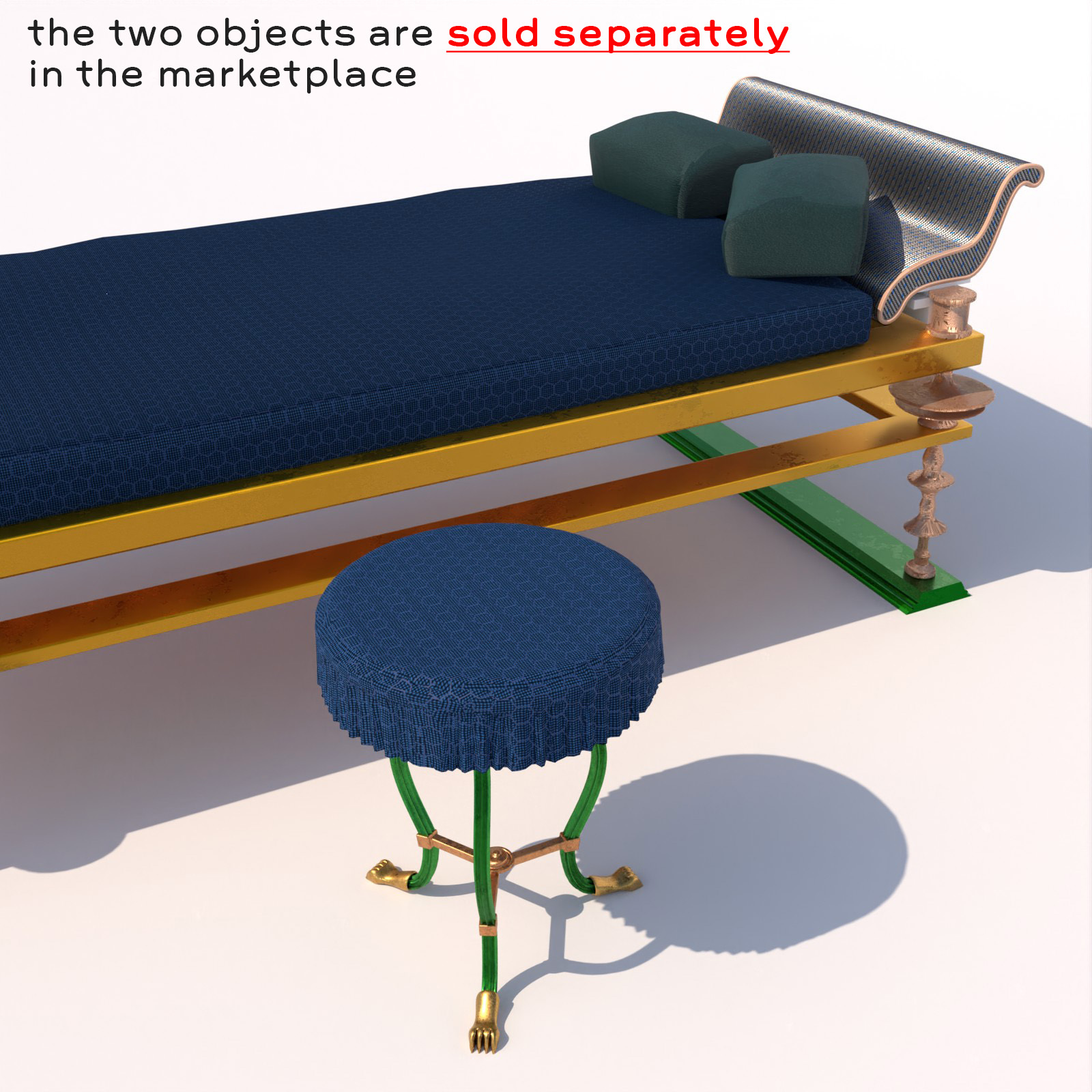 Tripod Table in 4 versions - extended license by N/A