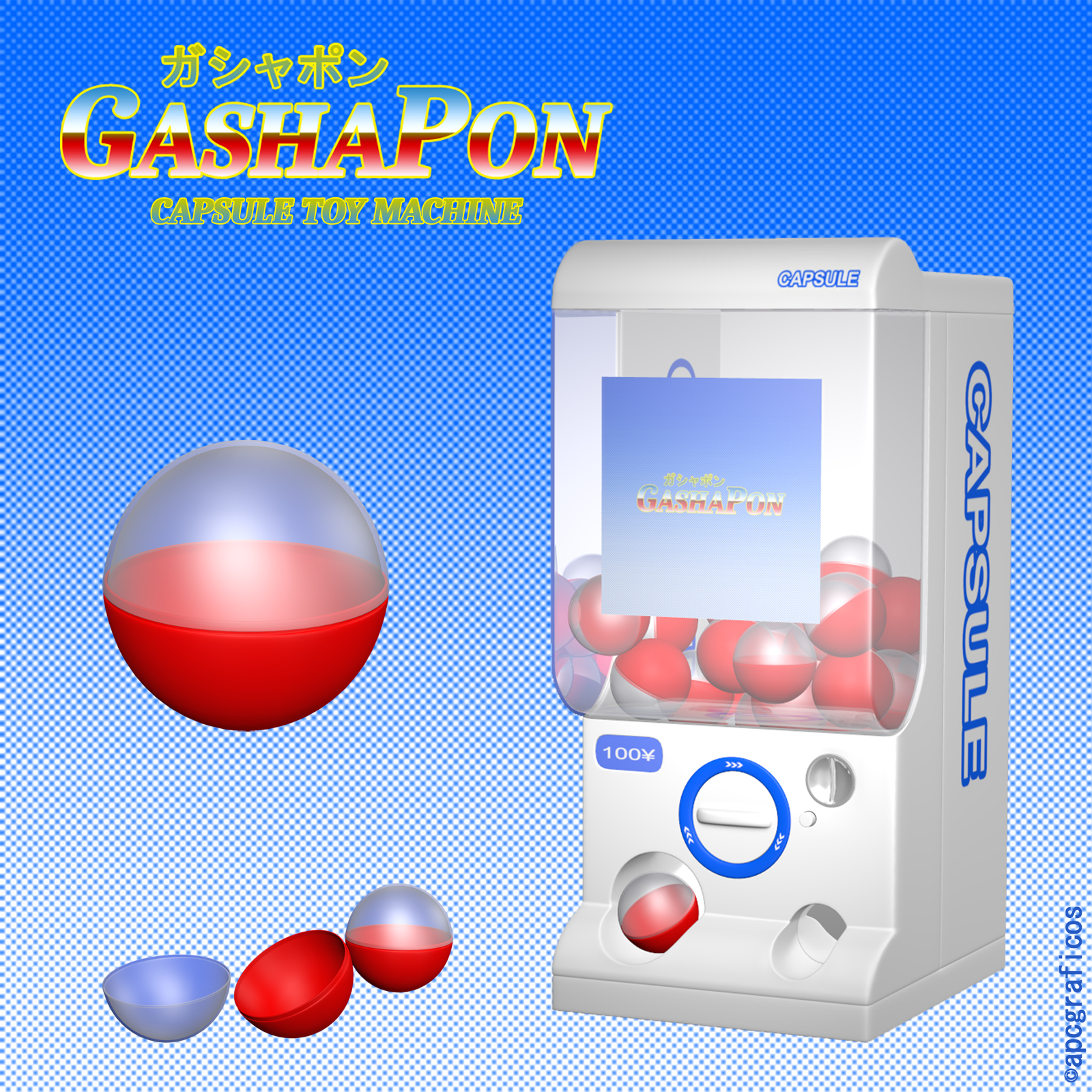 GashaPon Capsule toy Machine by N/A