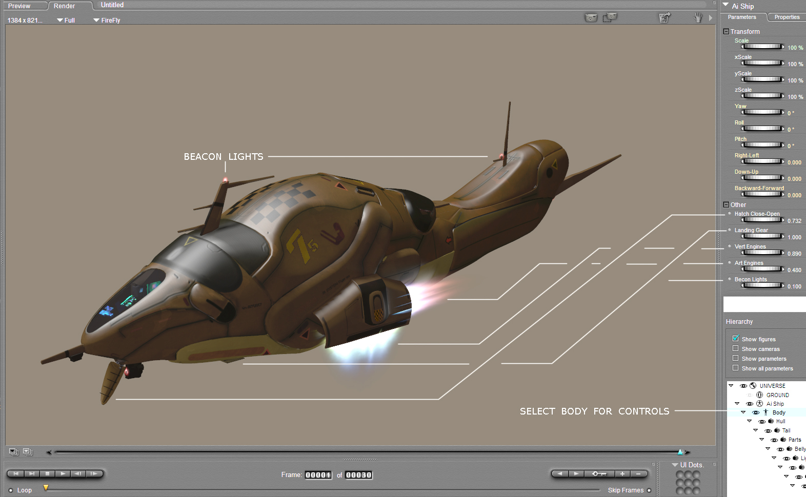 Ai Ship for Poser by N/A