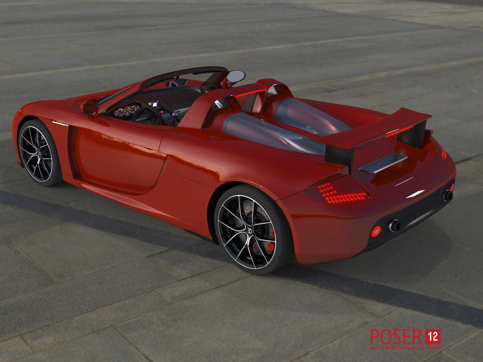 GT Sports car for Daz and Poser by N/A