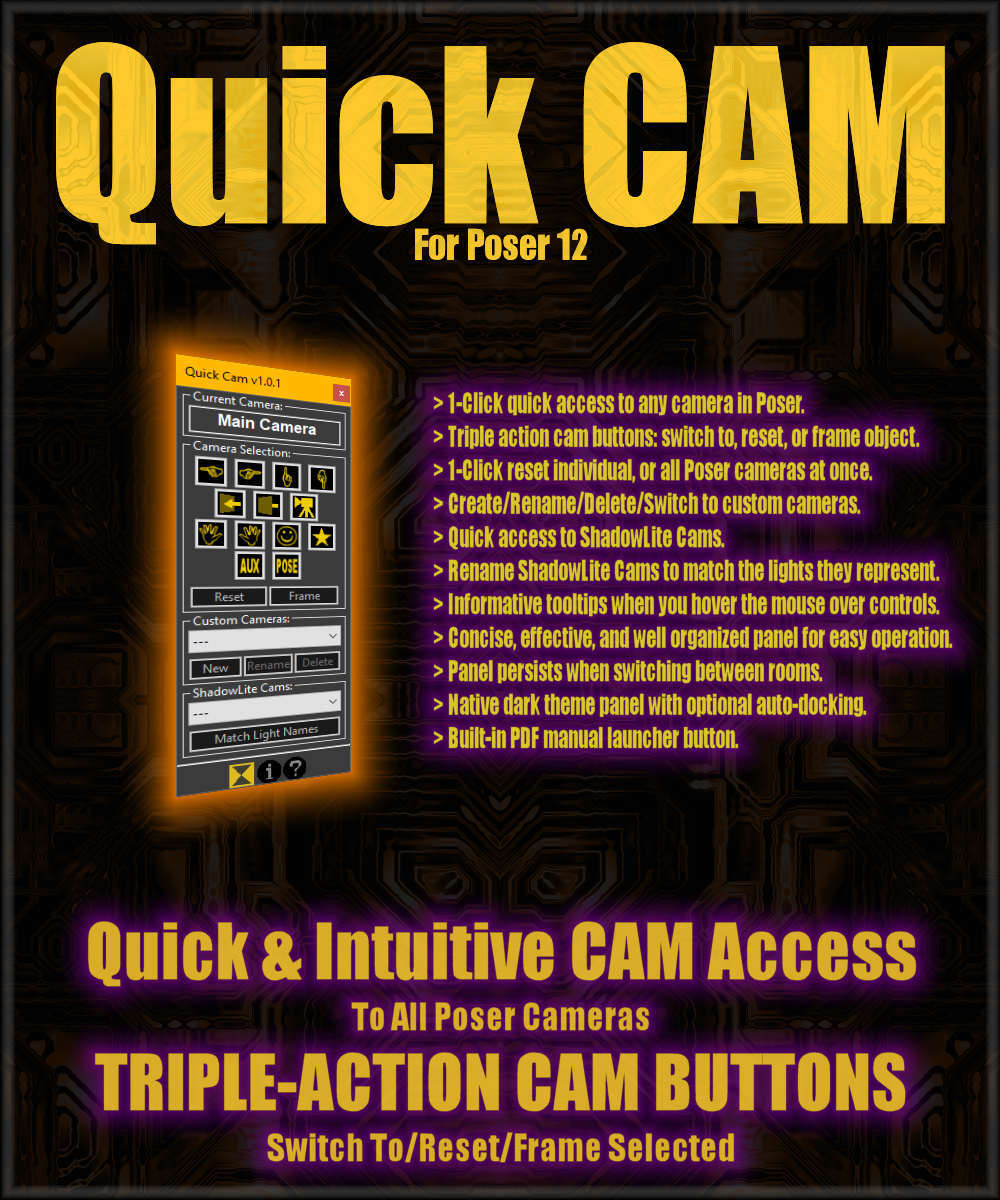Quick Cam for Poser 12 by N/A