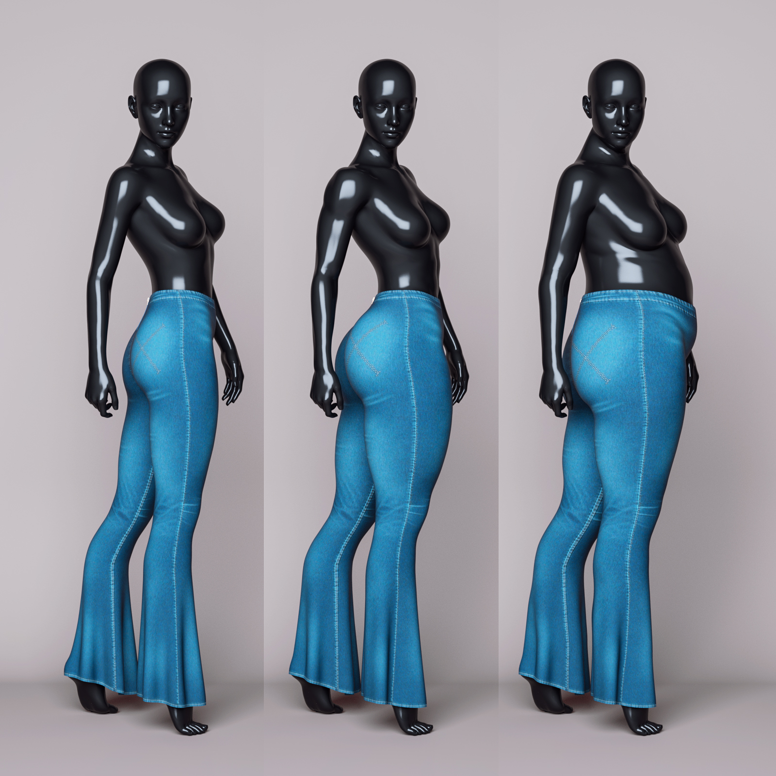 dForce High Waisted Classic Pants G8-8.1F by N/A