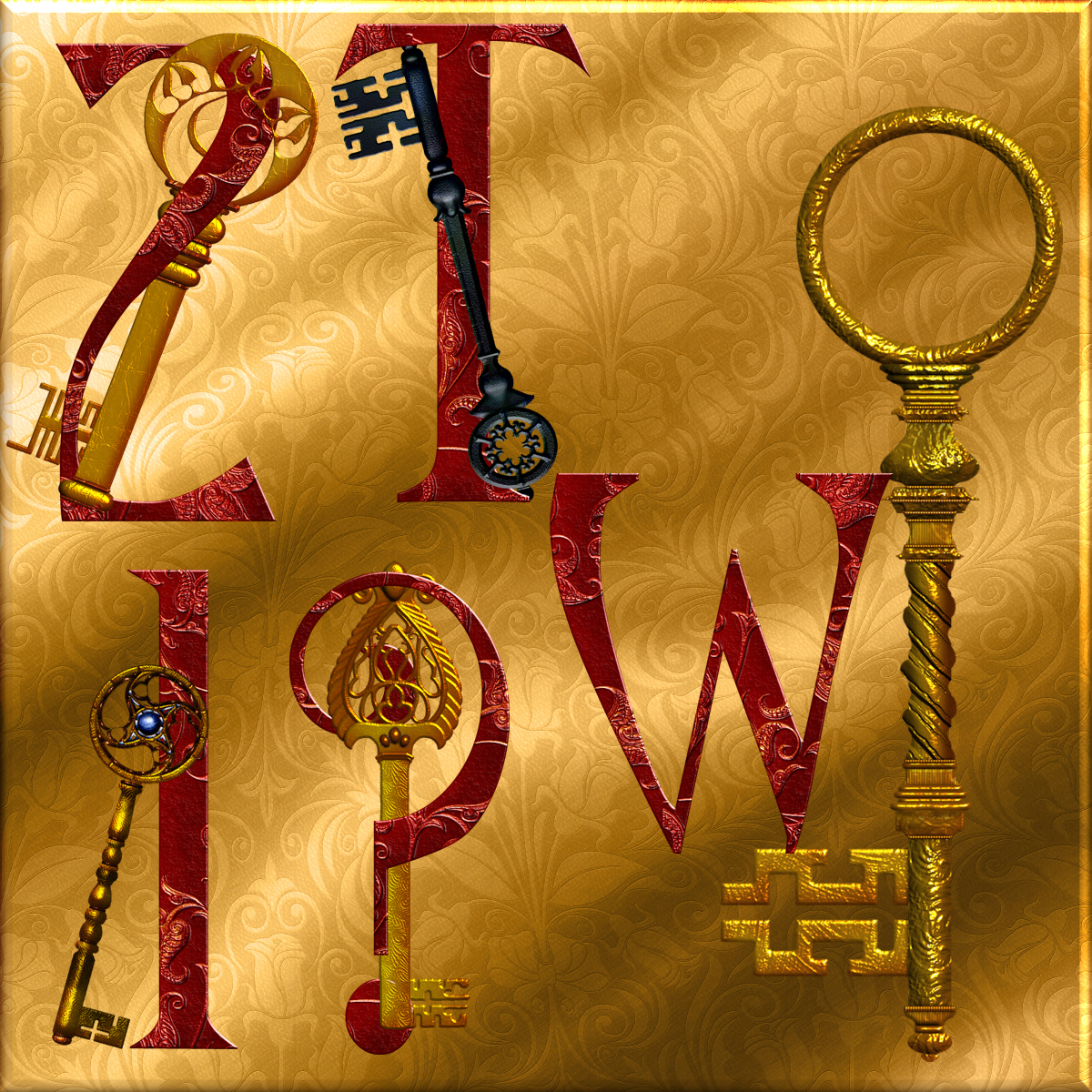 Harvest Moons Skeleton Keys Alphabet by N/A
