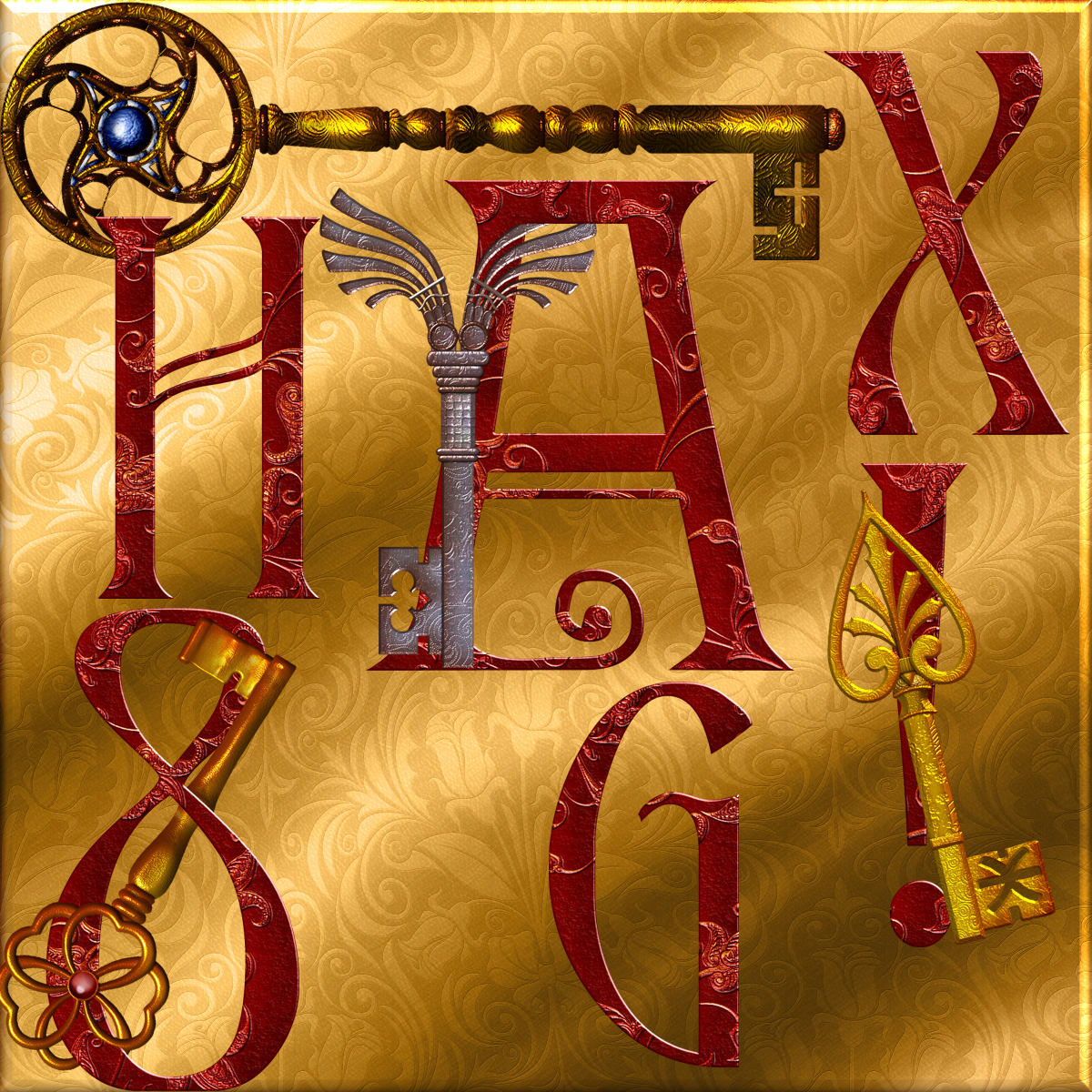 Harvest Moons Skeleton Keys Alphabet by N/A