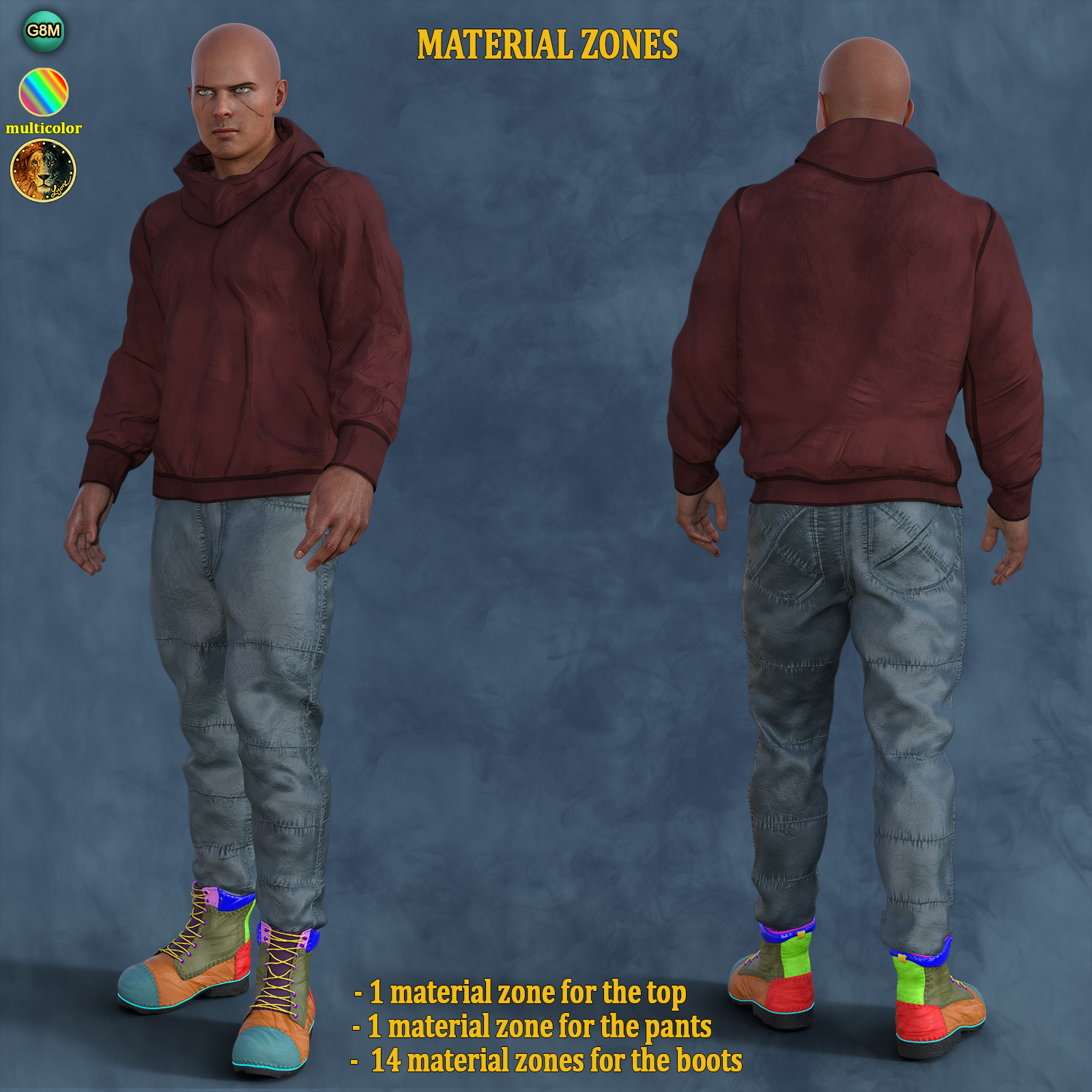 dForce Derrick Outfit for G8M by N/A