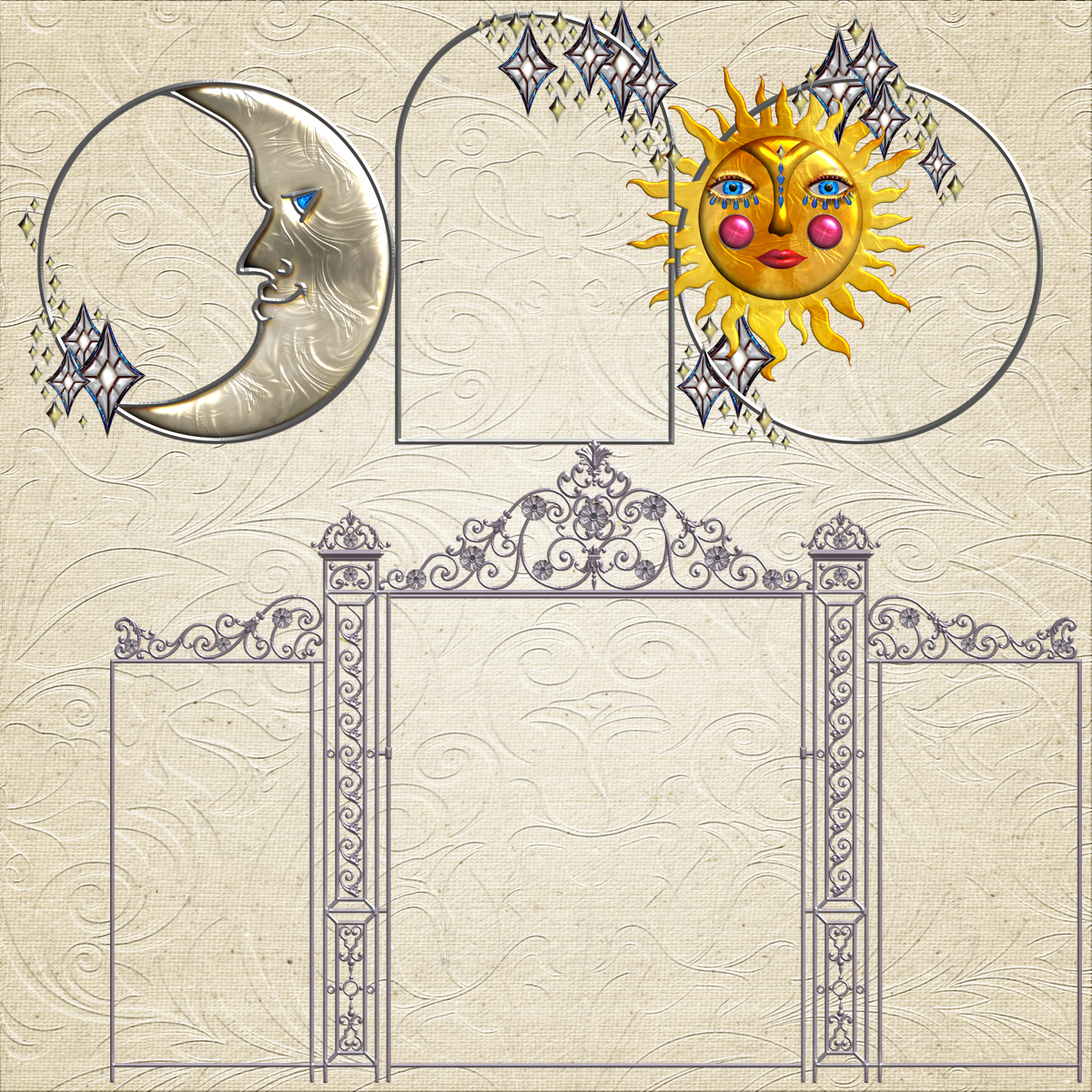 Harvest Moons Triptych by N/A