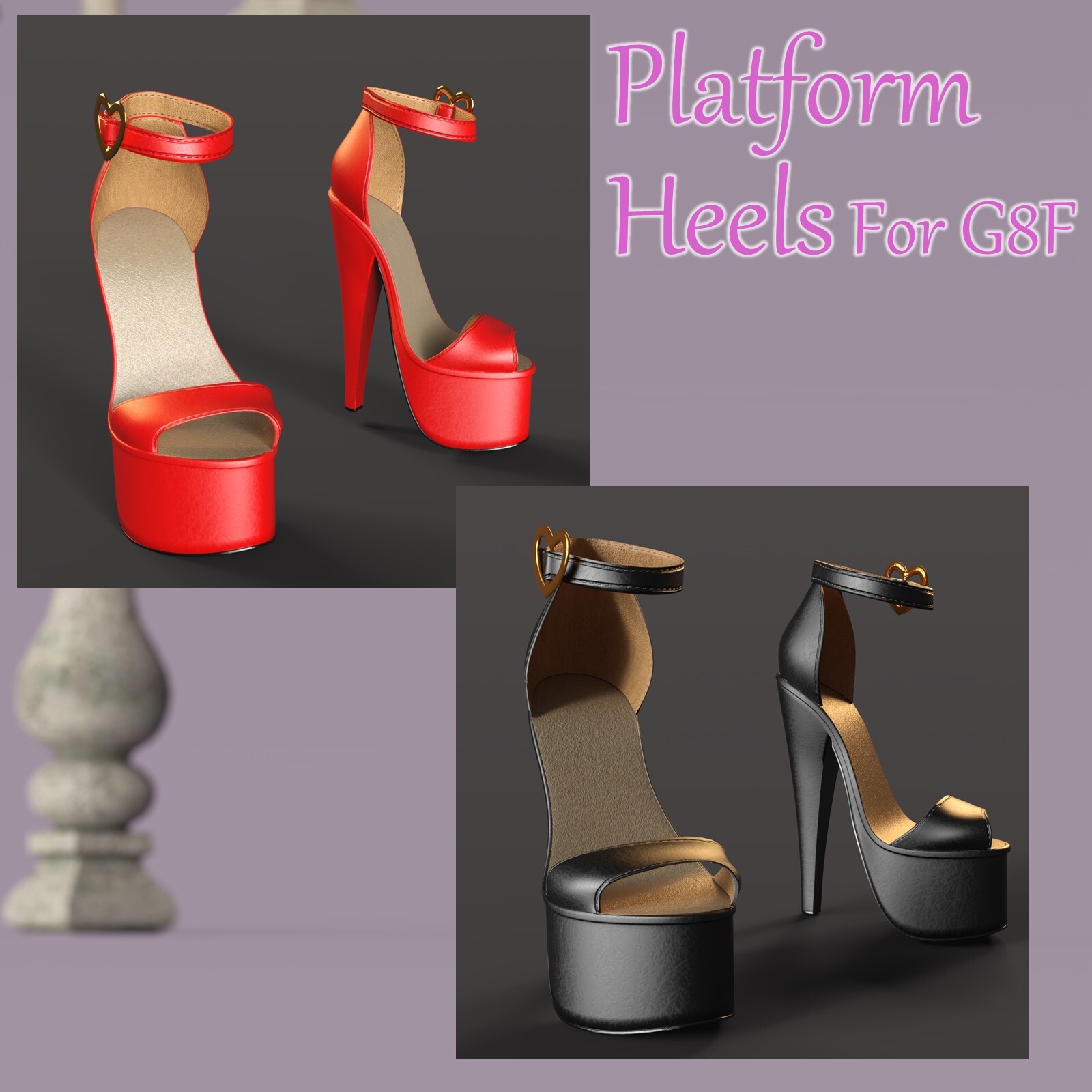 Platform Heels for G8F by N/A