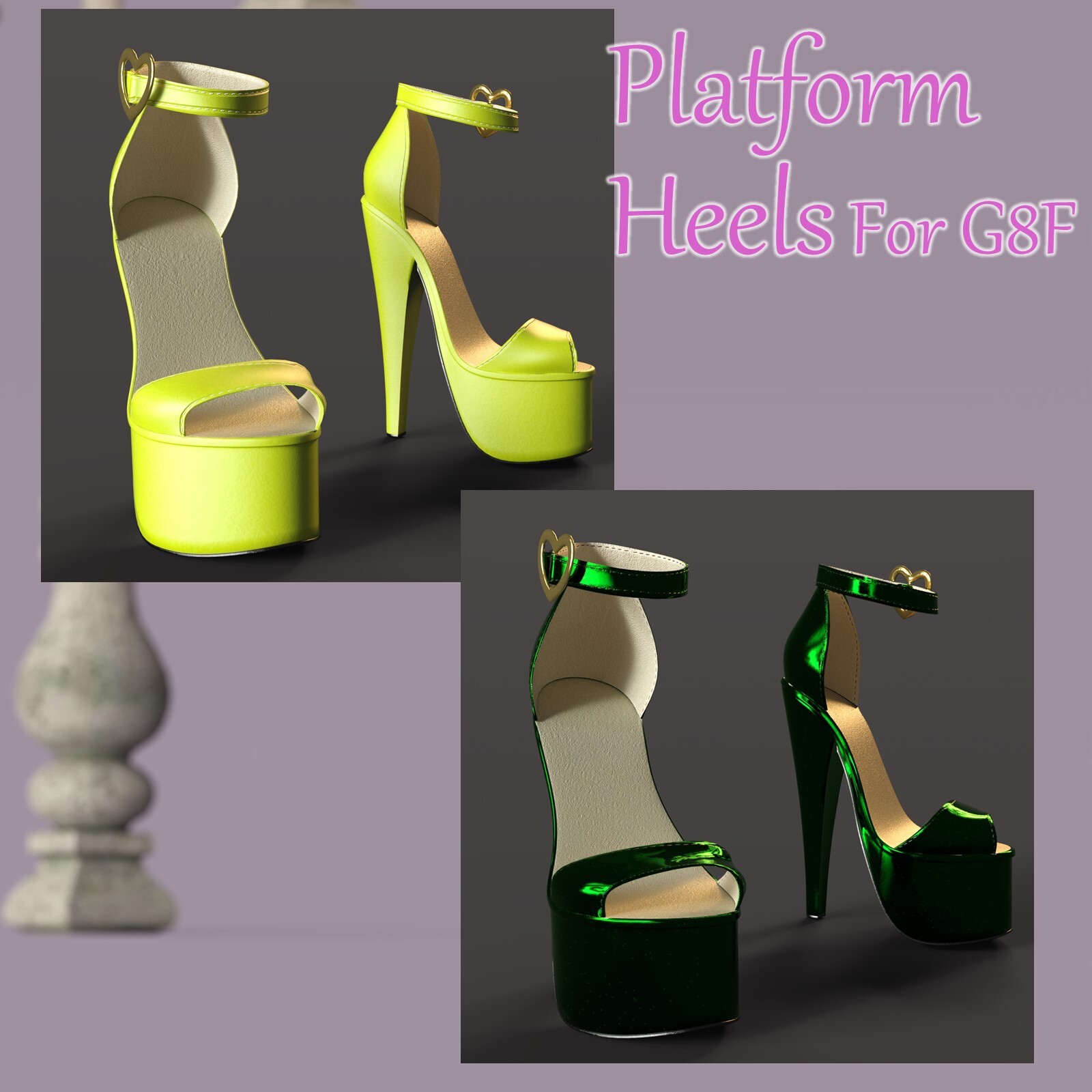 Platform Heels for G8F by N/A