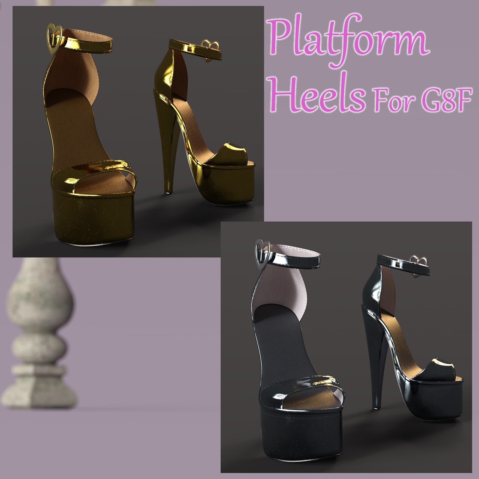 Platform Heels for G8F by N/A