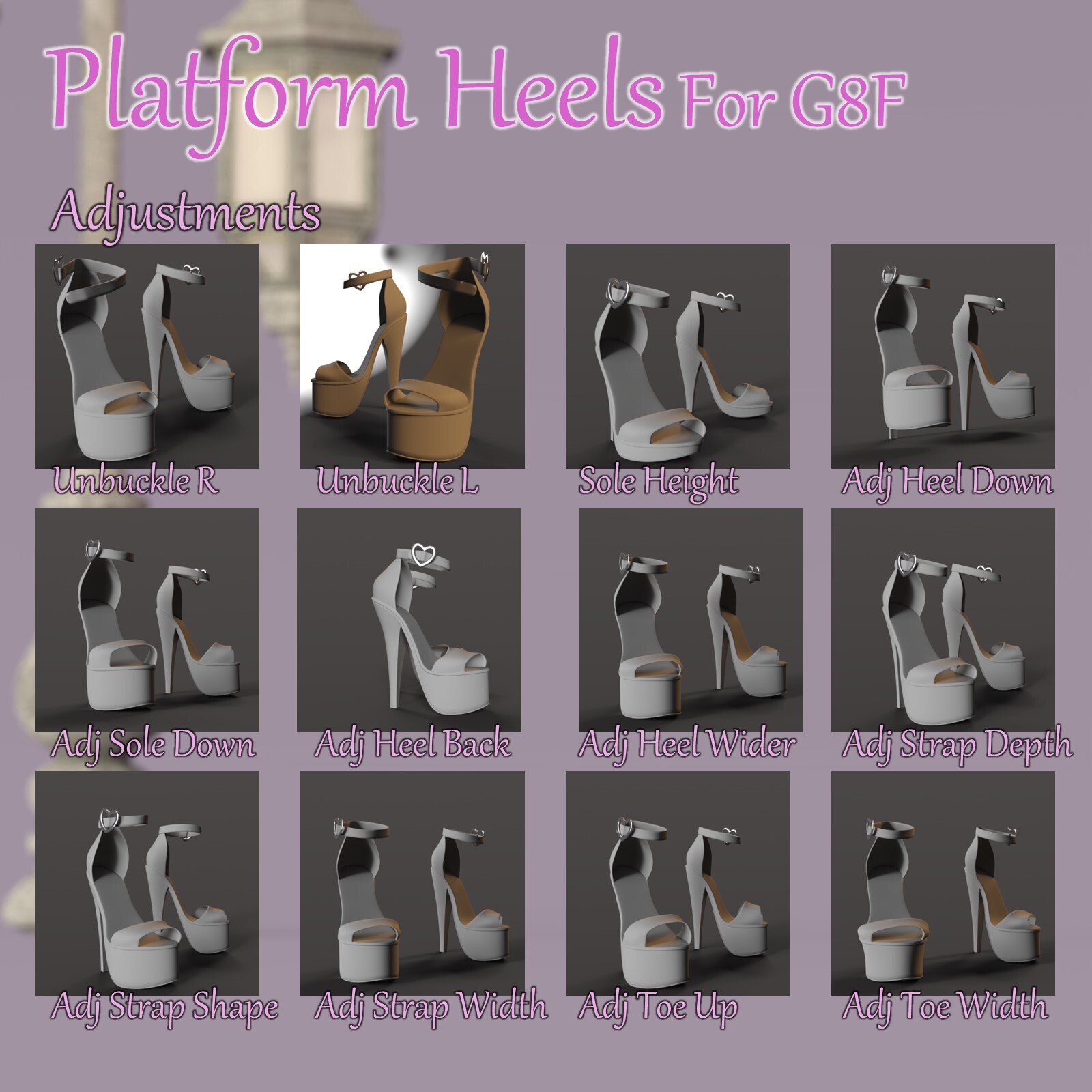 Platform Heels for G8F by N/A