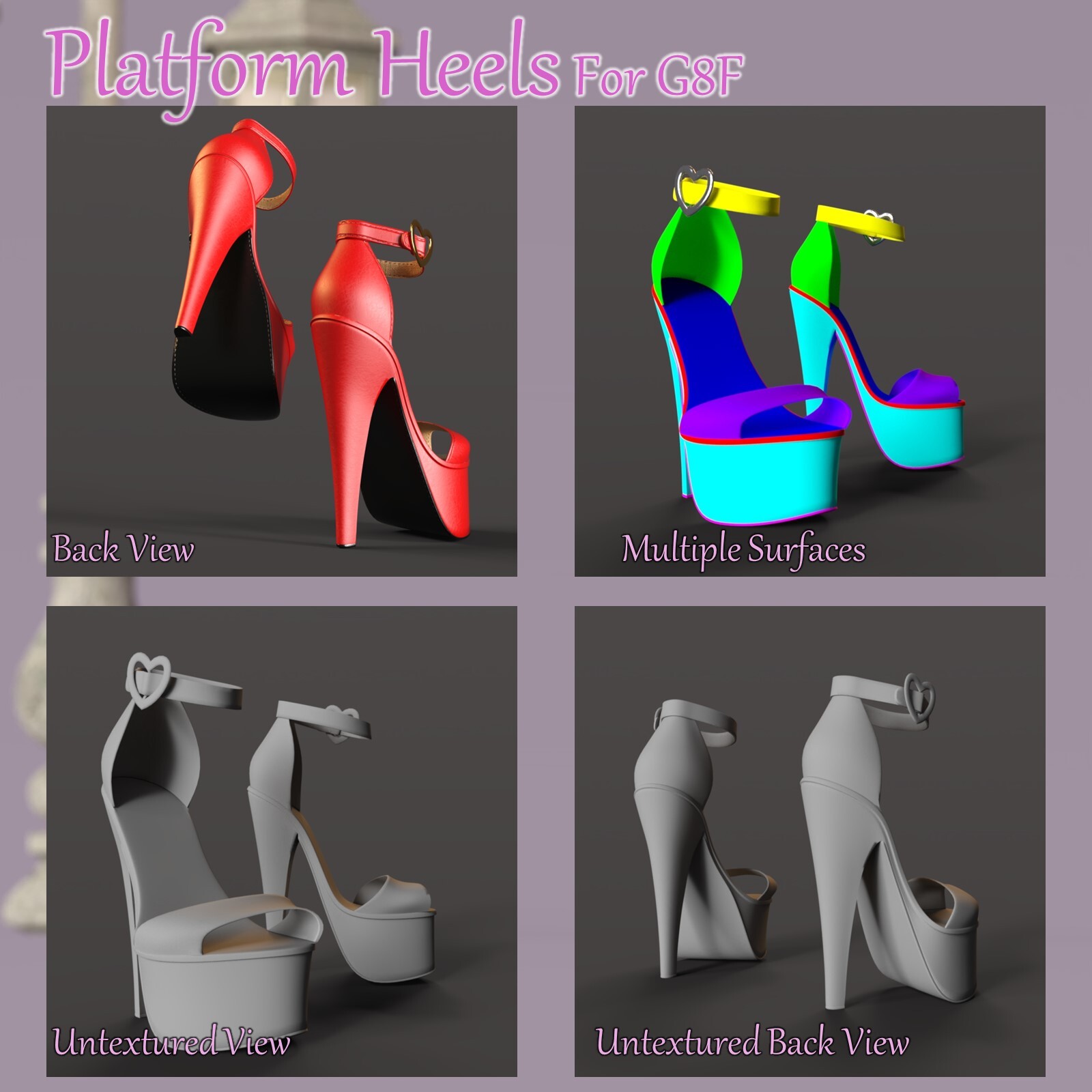 Platform Heels for G8F by N/A