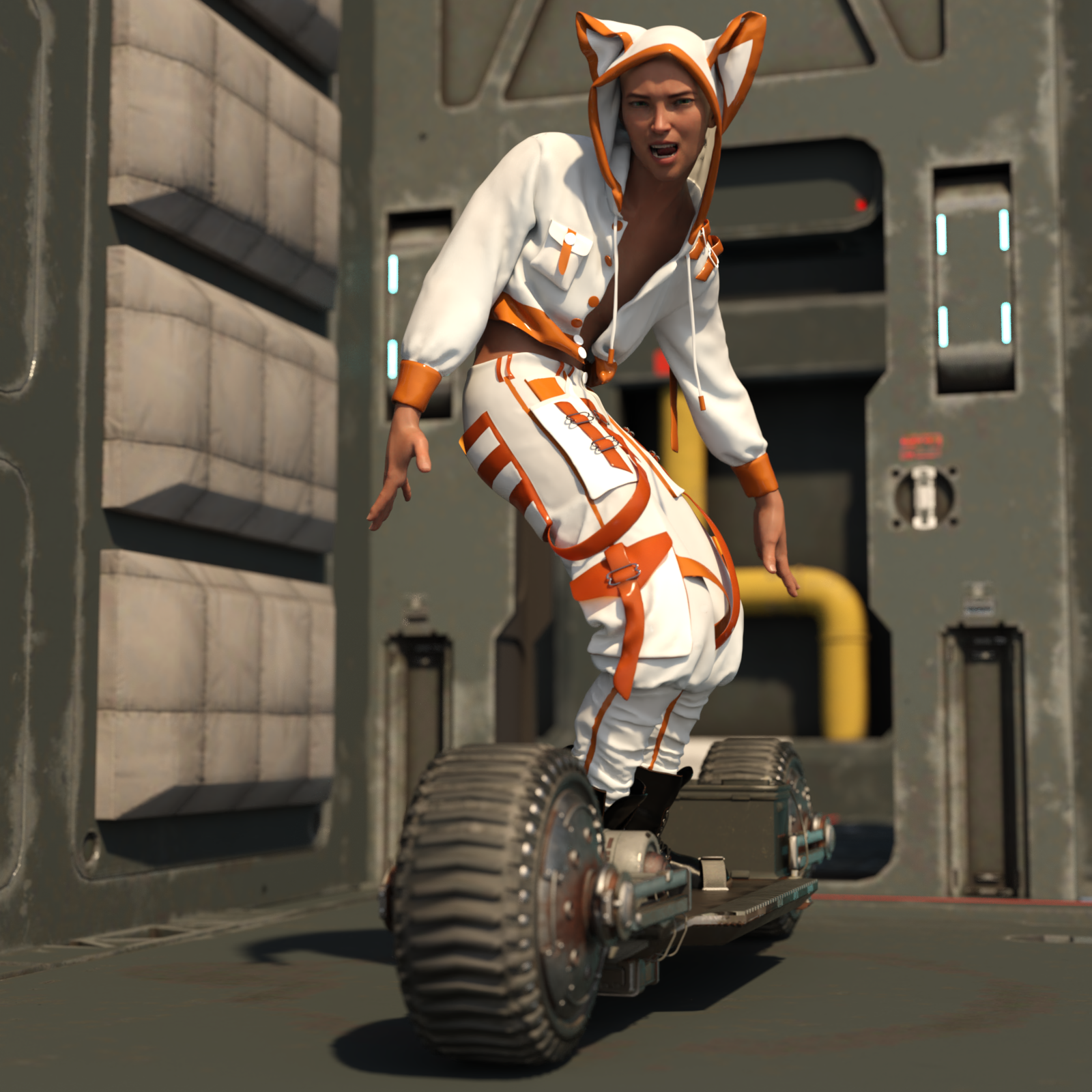 dForce Neko Outfit for Genesis 8 Male by N/A