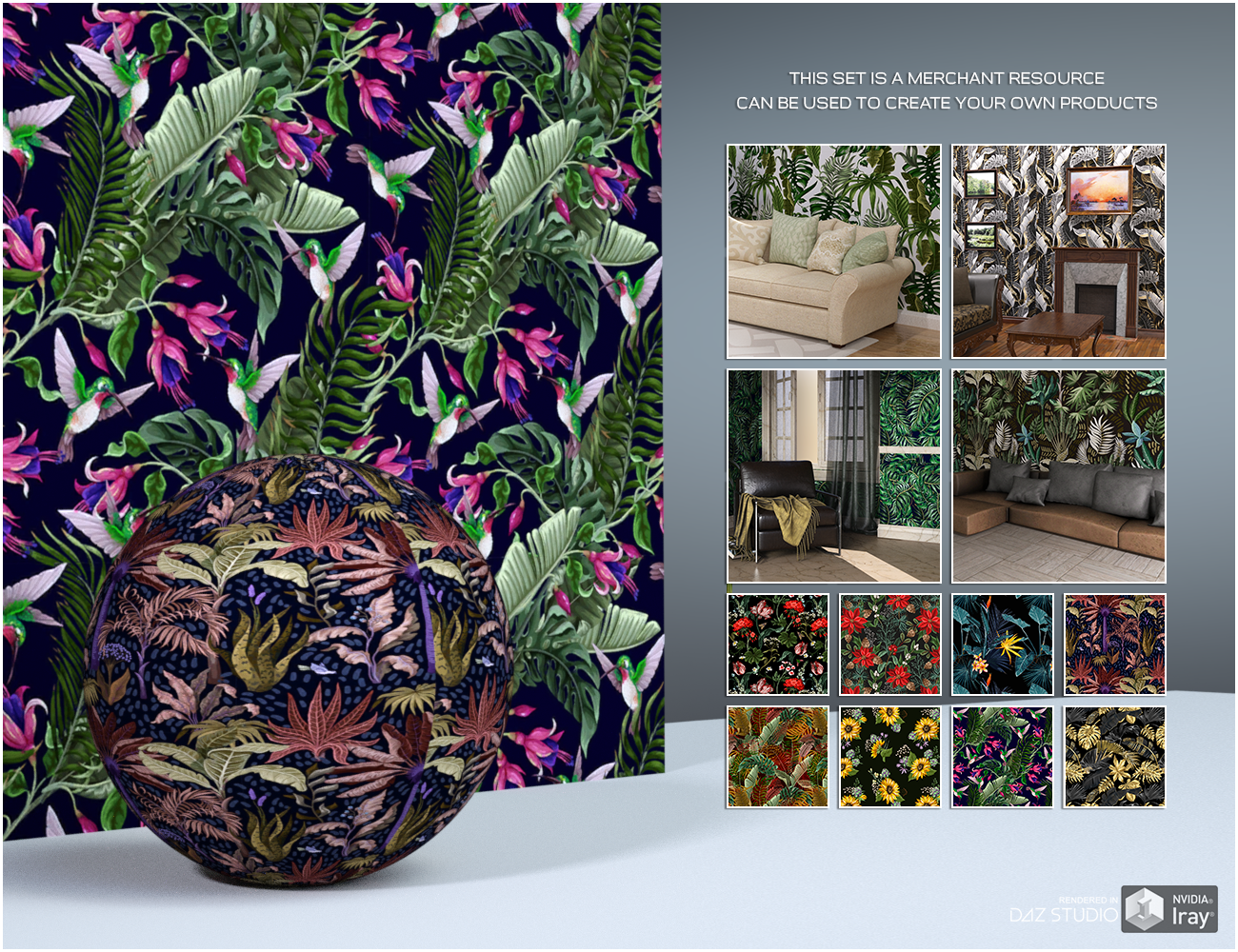 Daz Iray - Botanical Walls by N/A