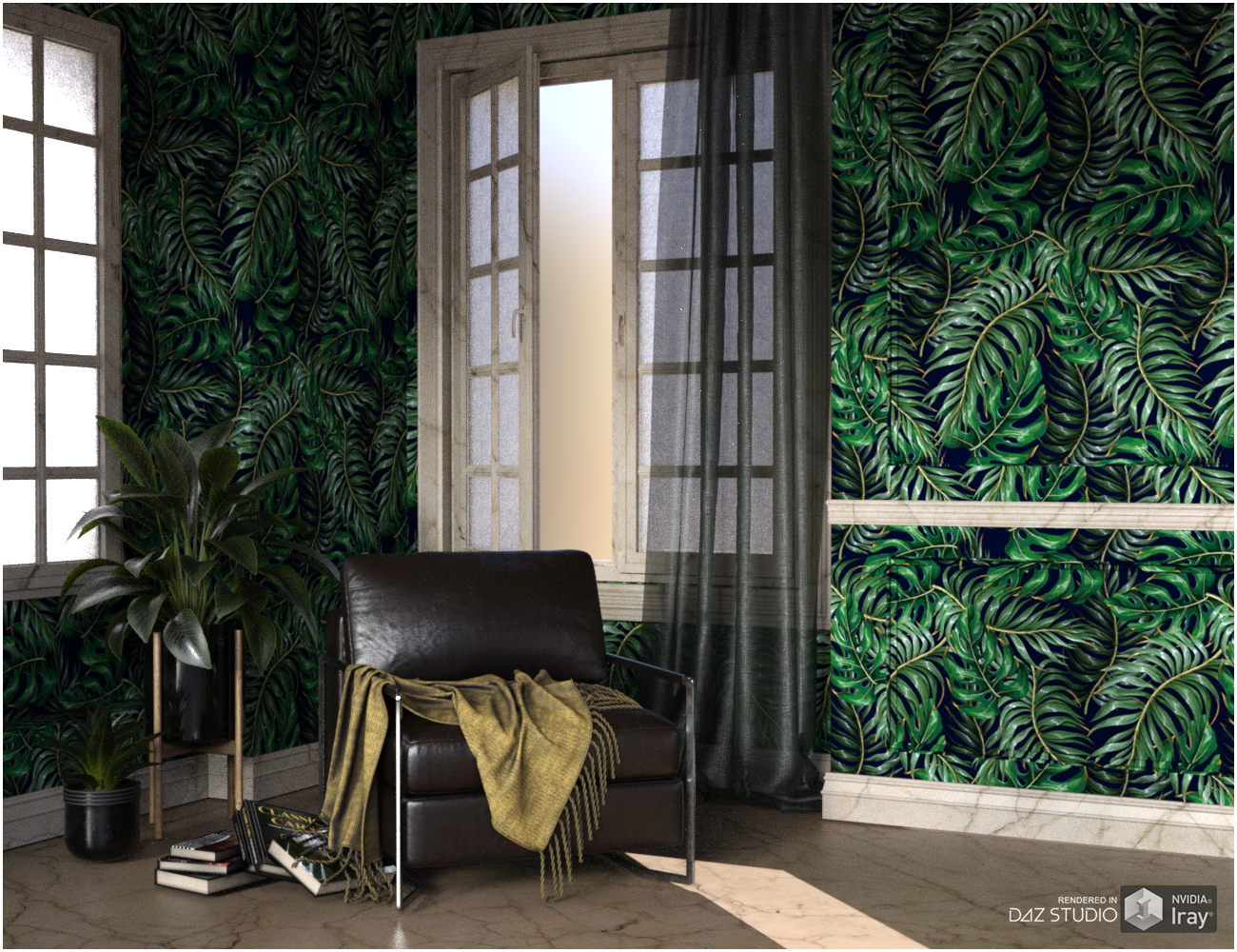 Daz Iray - Botanical Walls by N/A