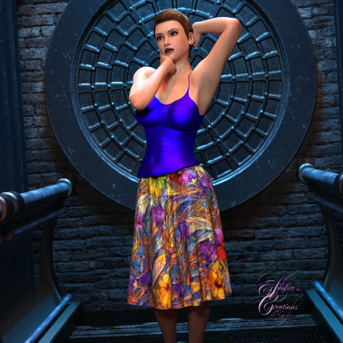 Florals for dForce Skirts by N/A