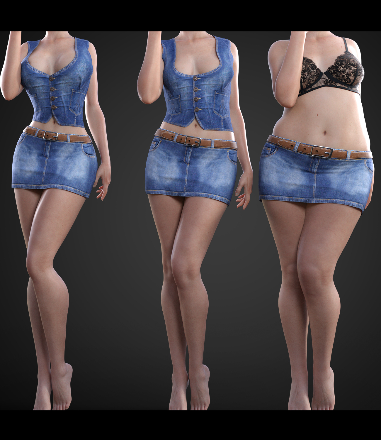 Women Streetwear dforce outfit for Genesis 9,8 & 8.1 Female(s) by N/A