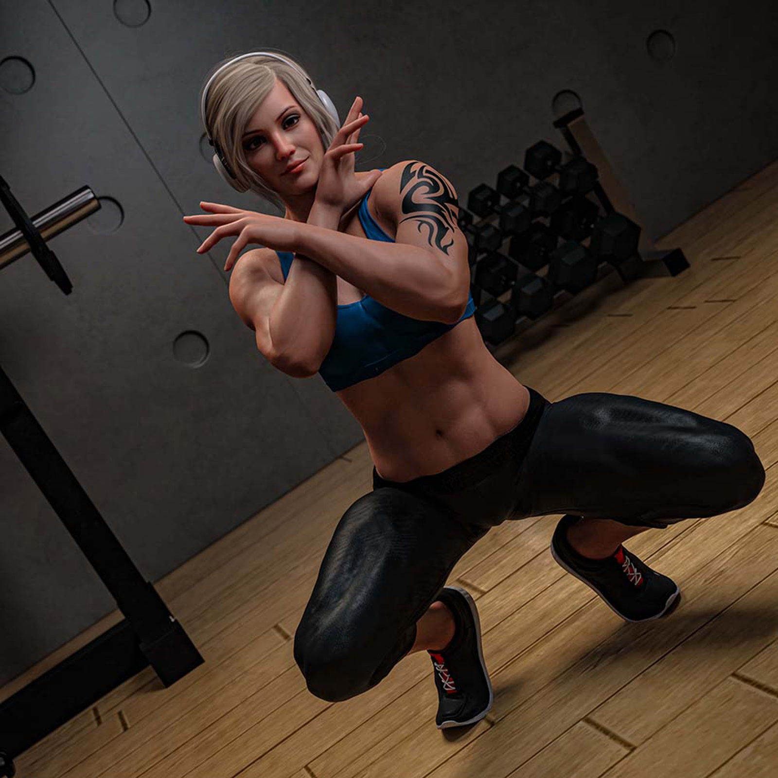 Gym Poses For Genesis 8 and 8.1 Female by N/A
