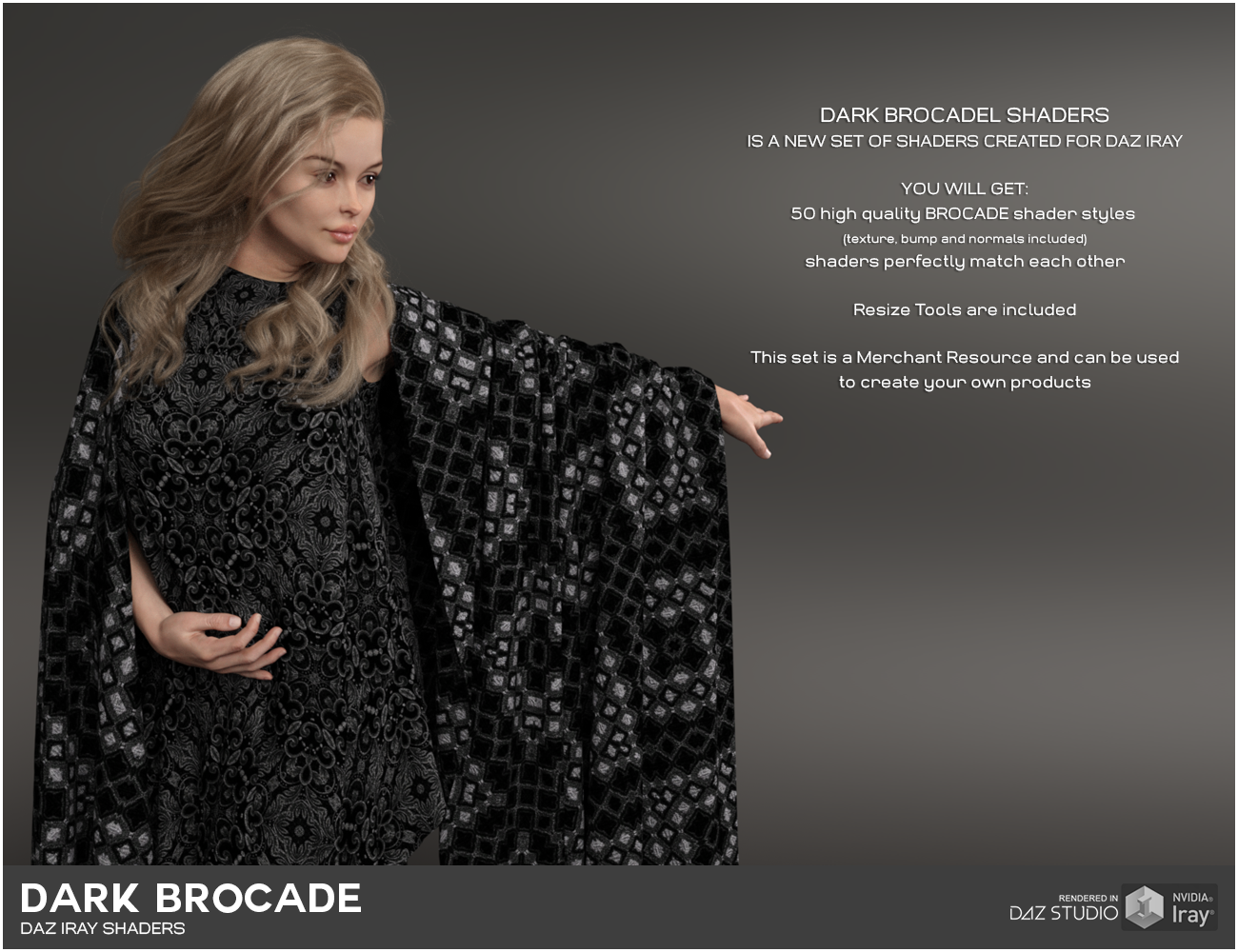 Daz Iray - Dark Brocade by N/A