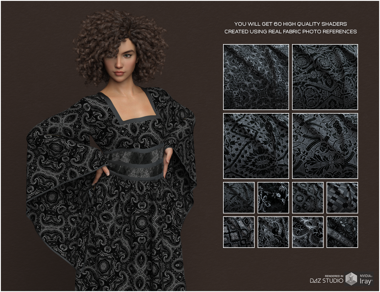 Daz Iray - Dark Brocade by N/A