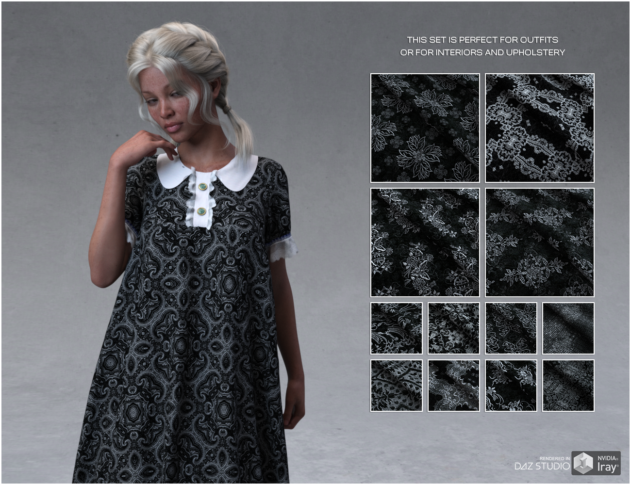 Daz Iray - Dark Brocade by N/A