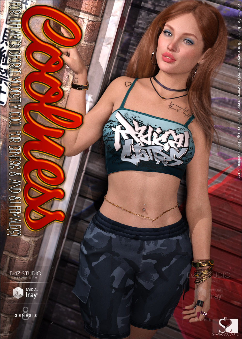 Coolness for dForce Modestly Cool for Genesis 8 and 8.1 Female(s) by N/A