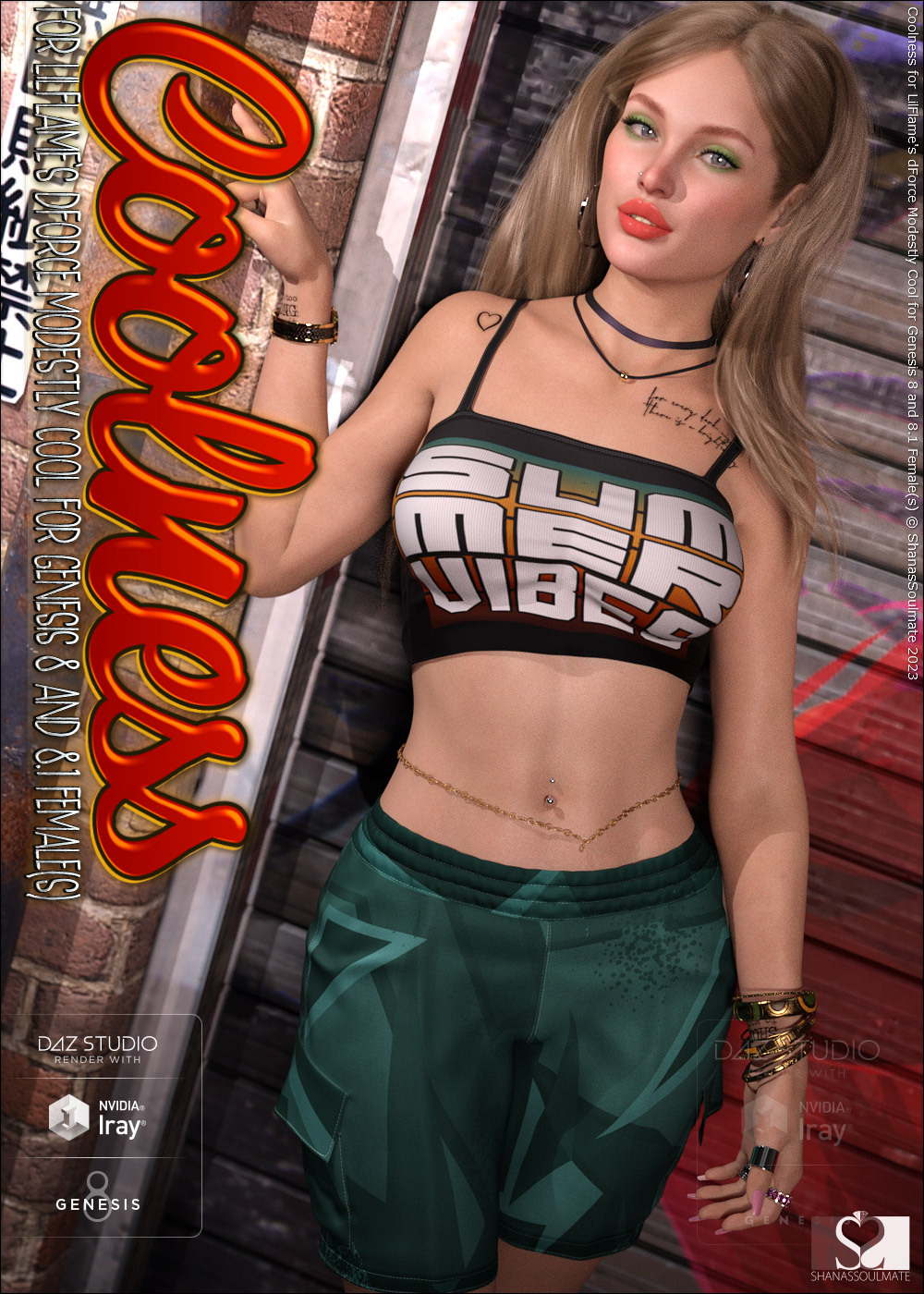 Coolness for dForce Modestly Cool for Genesis 8 and 8.1 Female(s) by N/A