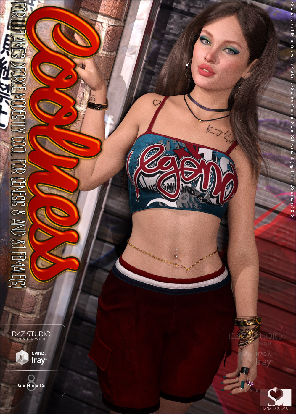 Coolness for dForce Modestly Cool for Genesis 8 and 8.1 Female(s) by N/A