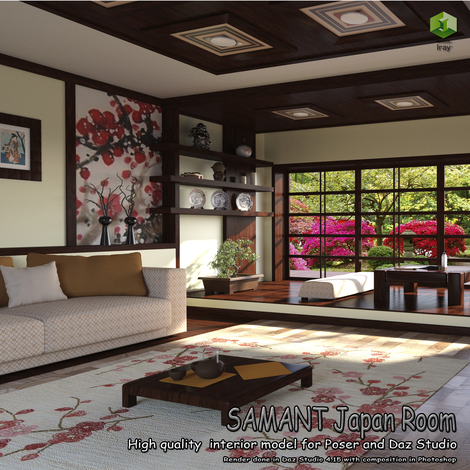 SAMANT Japan Room for Poser and DS by N/A