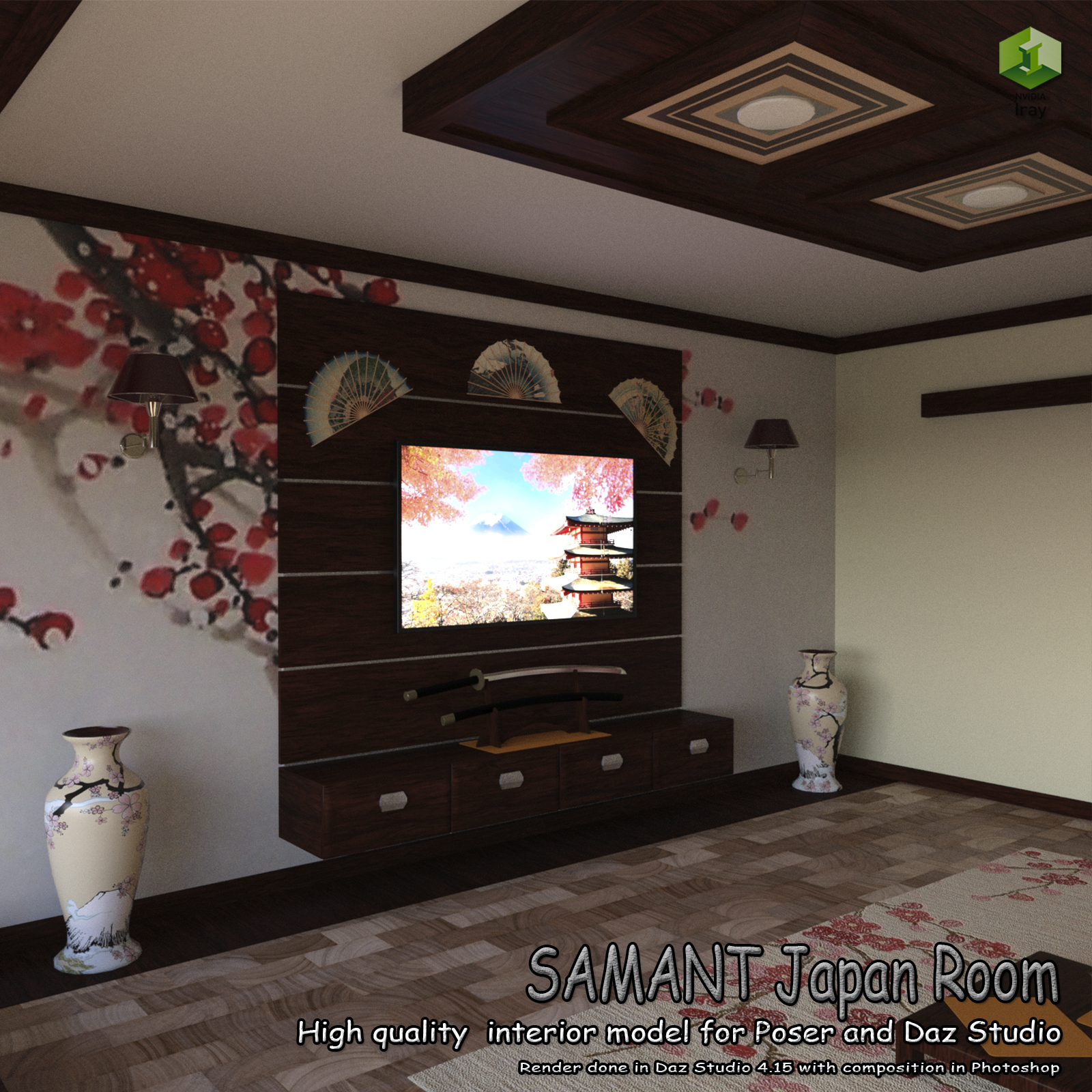 SAMANT Japan Room for Poser and DS by N/A