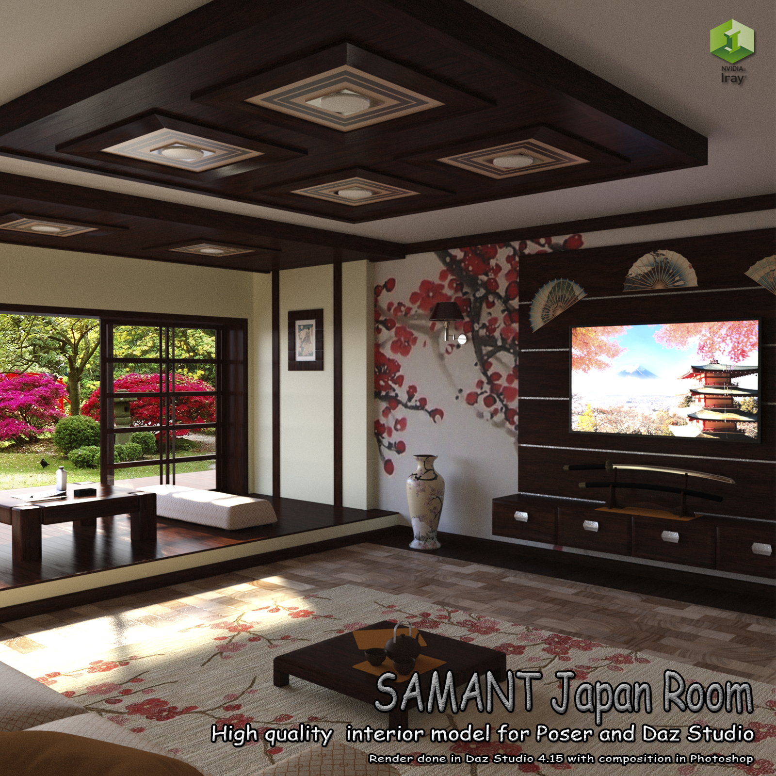SAMANT Japan Room for Poser and DS by N/A