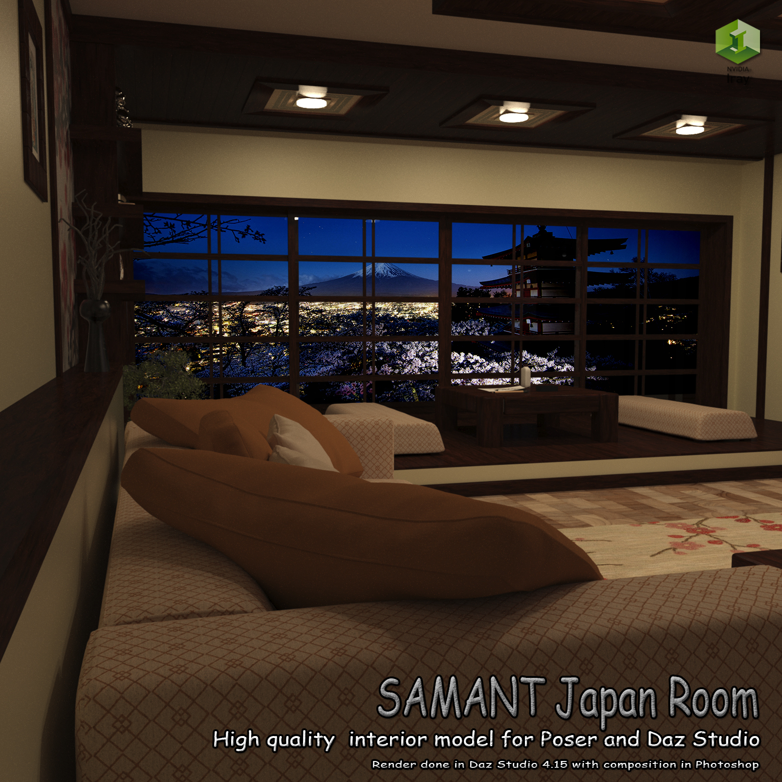 SAMANT Japan Room for Poser and DS by N/A