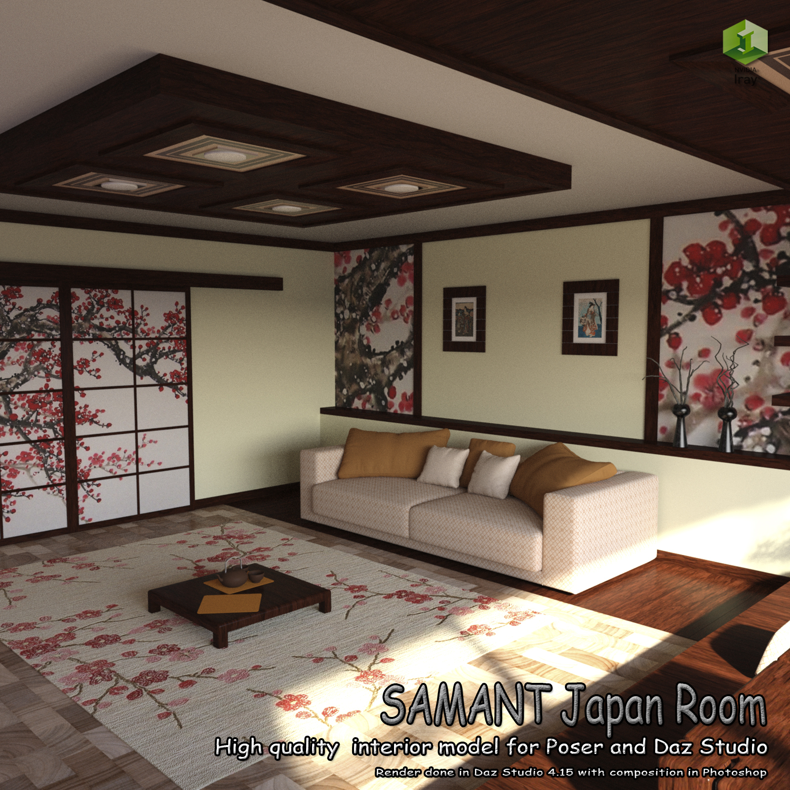 SAMANT Japan Room for Poser and DS by N/A
