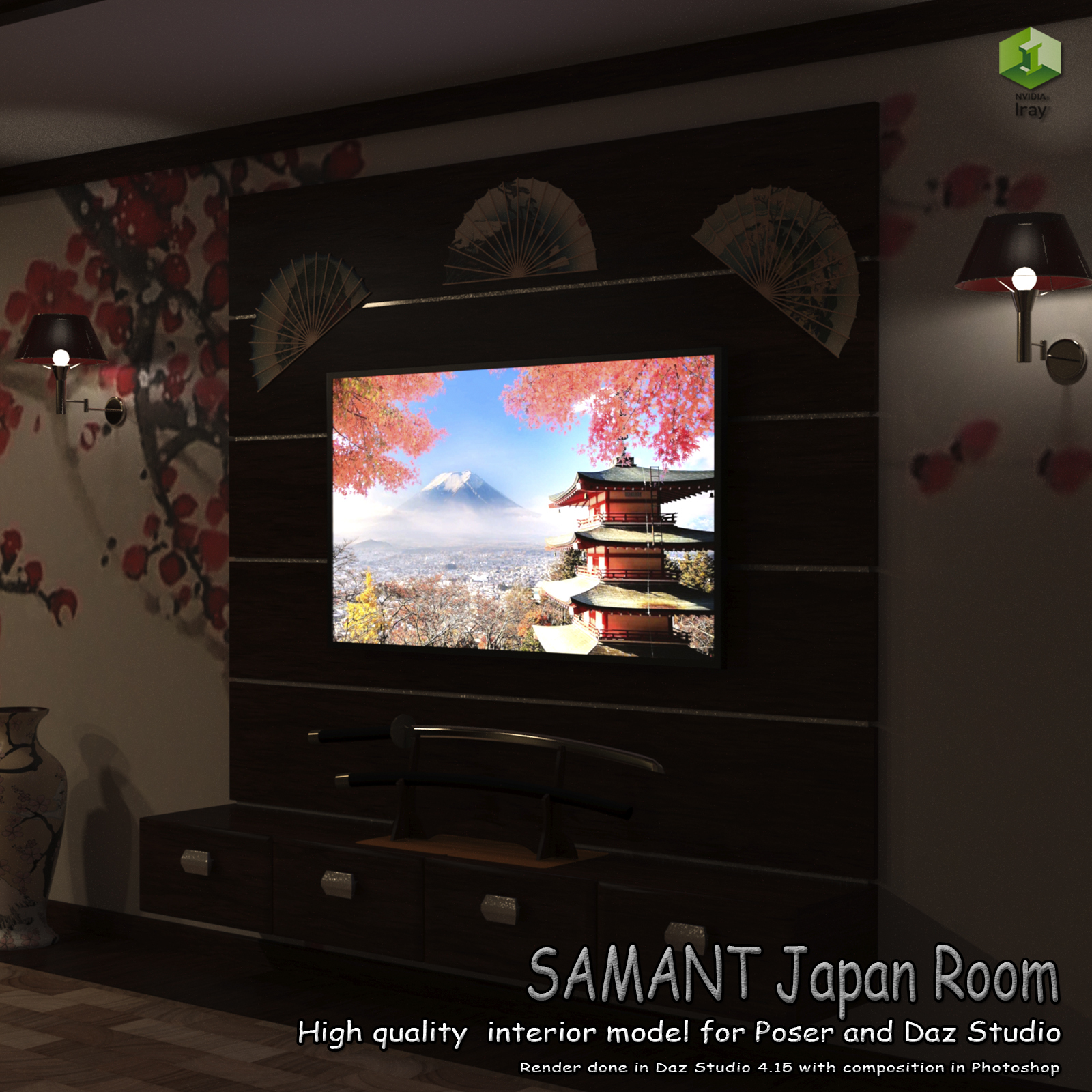 SAMANT Japan Room for Poser and DS by N/A