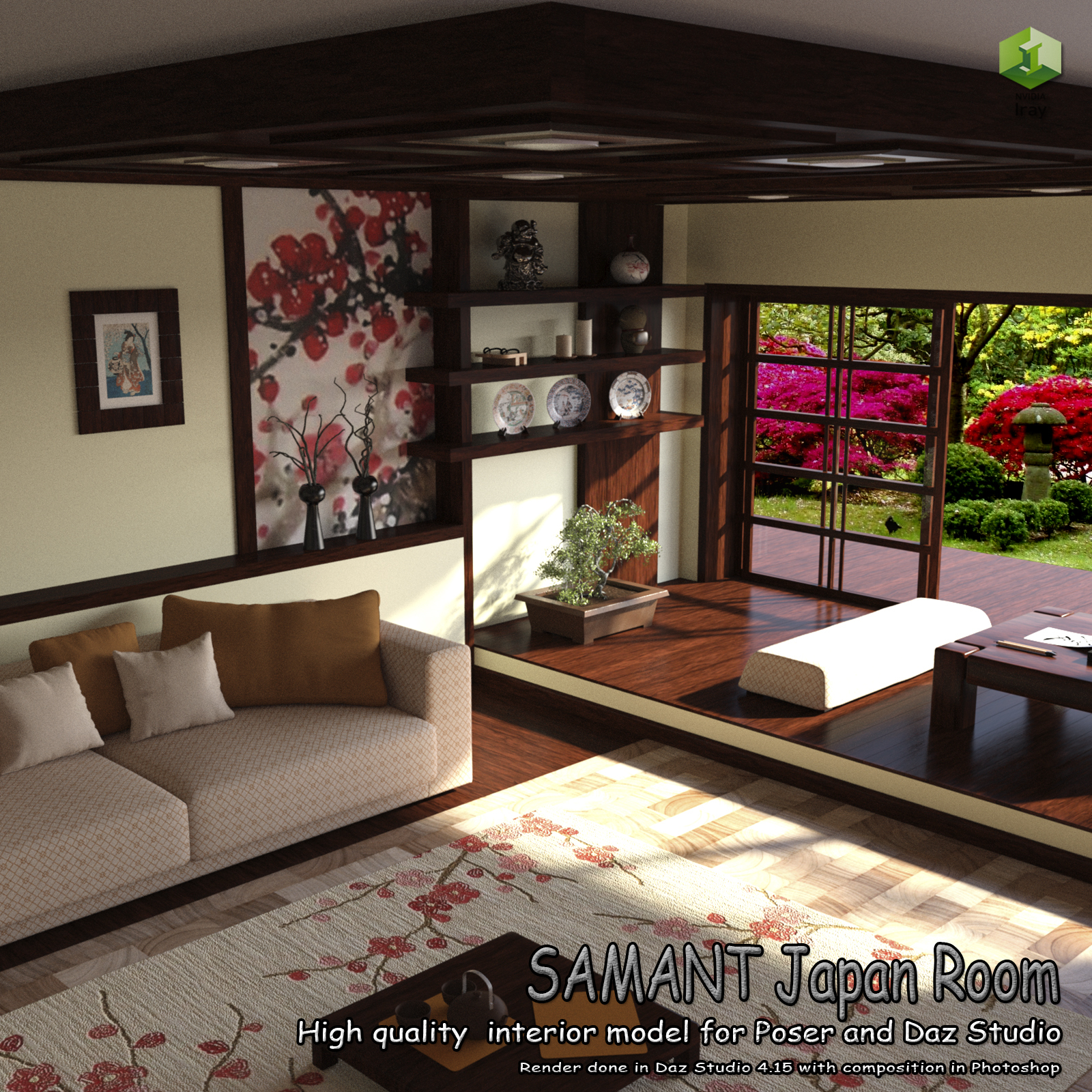 SAMANT Japan Room for Poser and DS by N/A