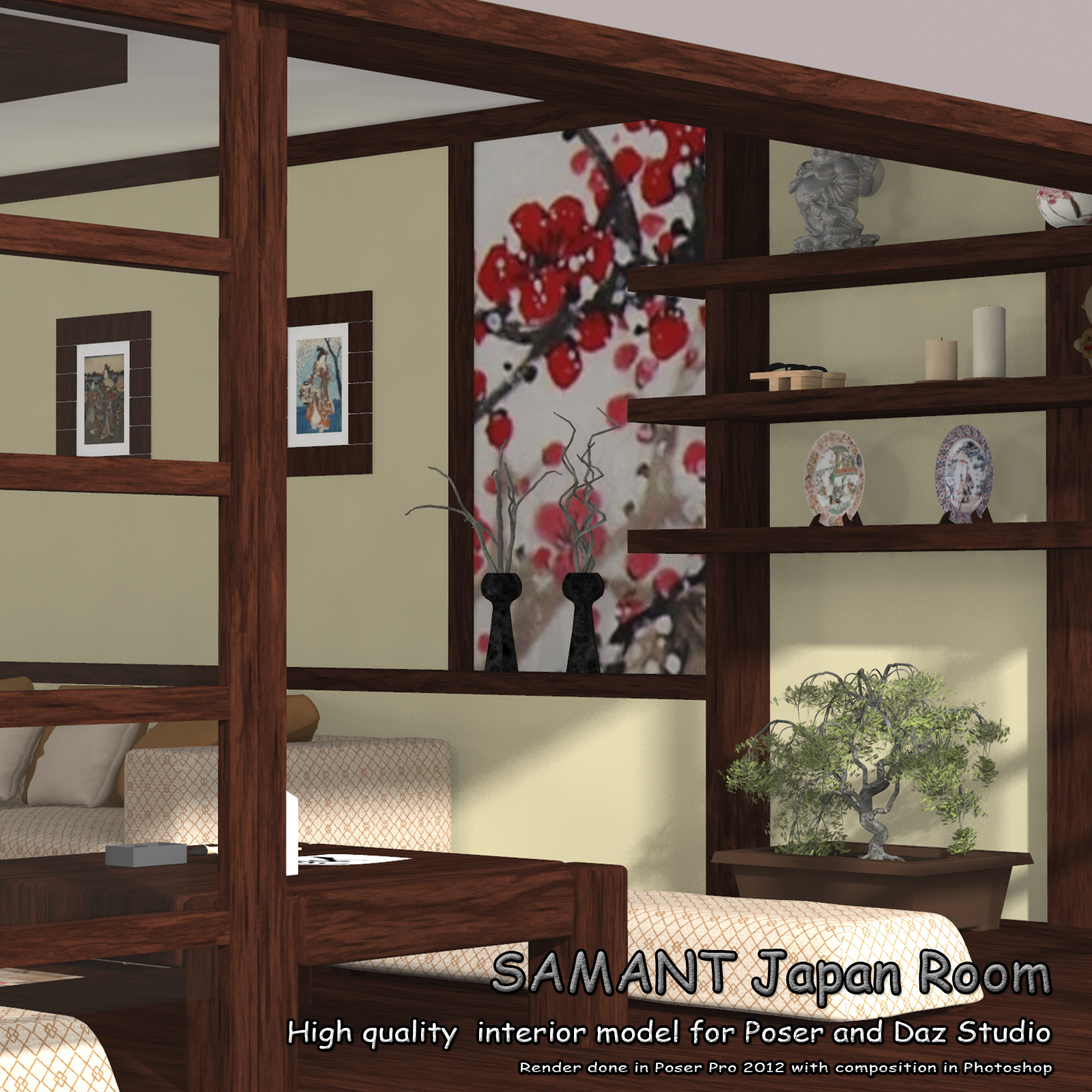 SAMANT Japan Room for Poser and DS by N/A