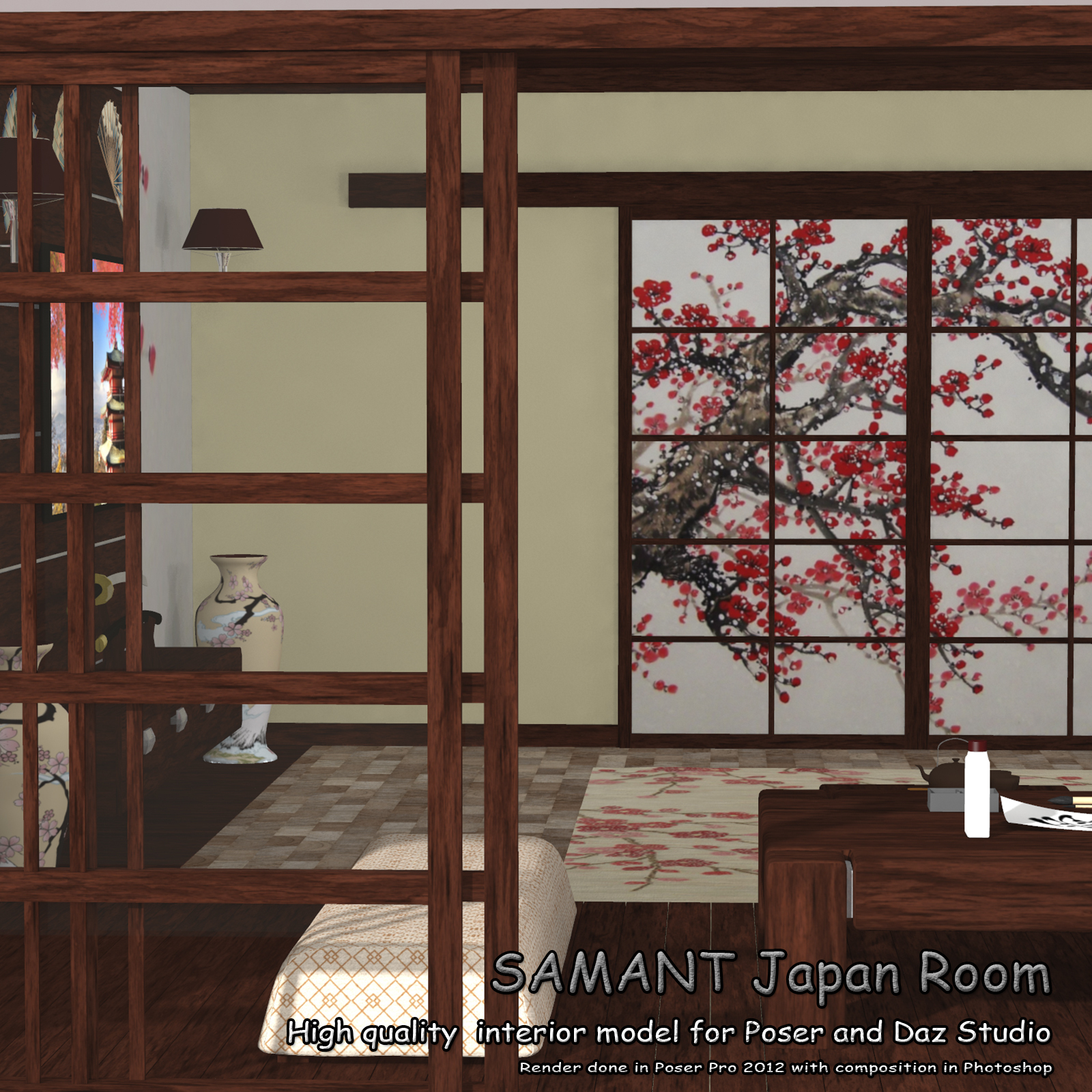 SAMANT Japan Room for Poser and DS by N/A