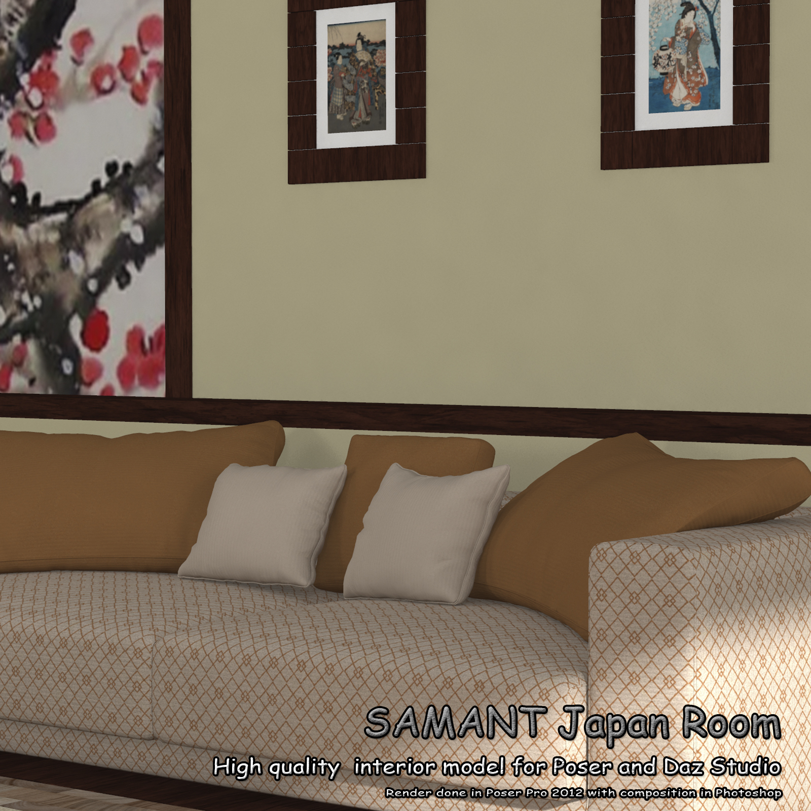 SAMANT Japan Room for Poser and DS by N/A