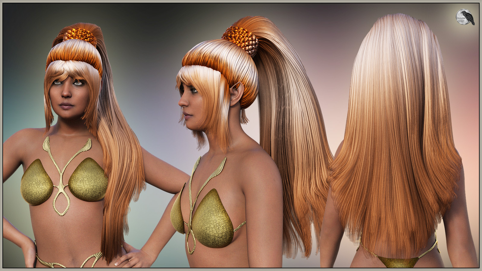 Fantasy Ponytail for Genesis 9 Base Female by N/A