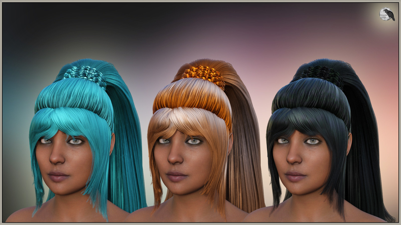 Fantasy Ponytail for Genesis 9 Base Female by N/A