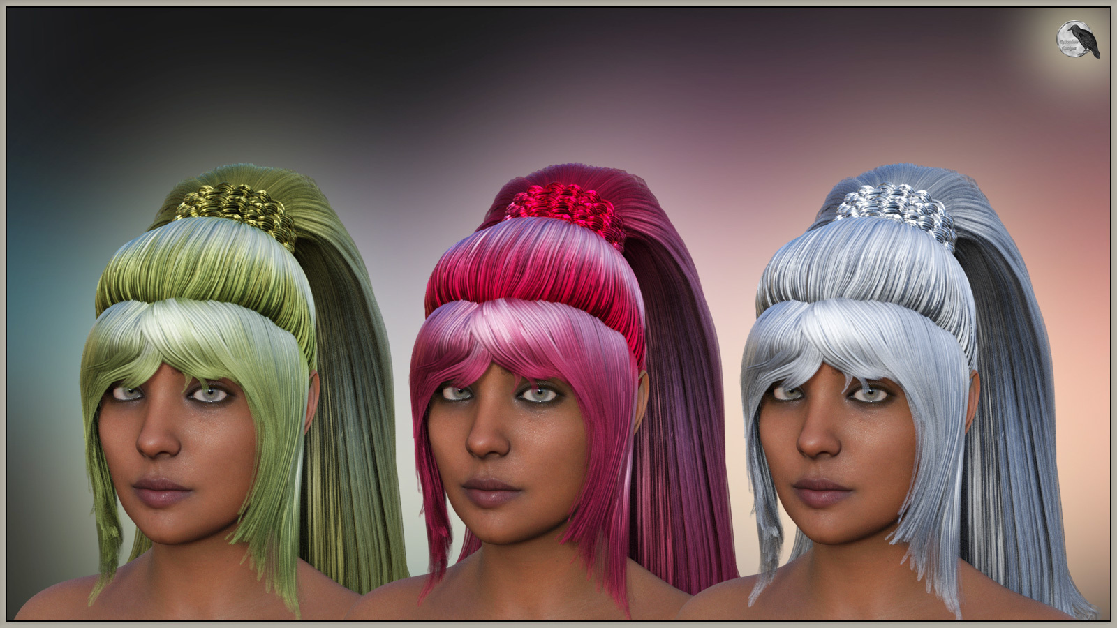 Fantasy Ponytail for Genesis 9 Base Female by N/A