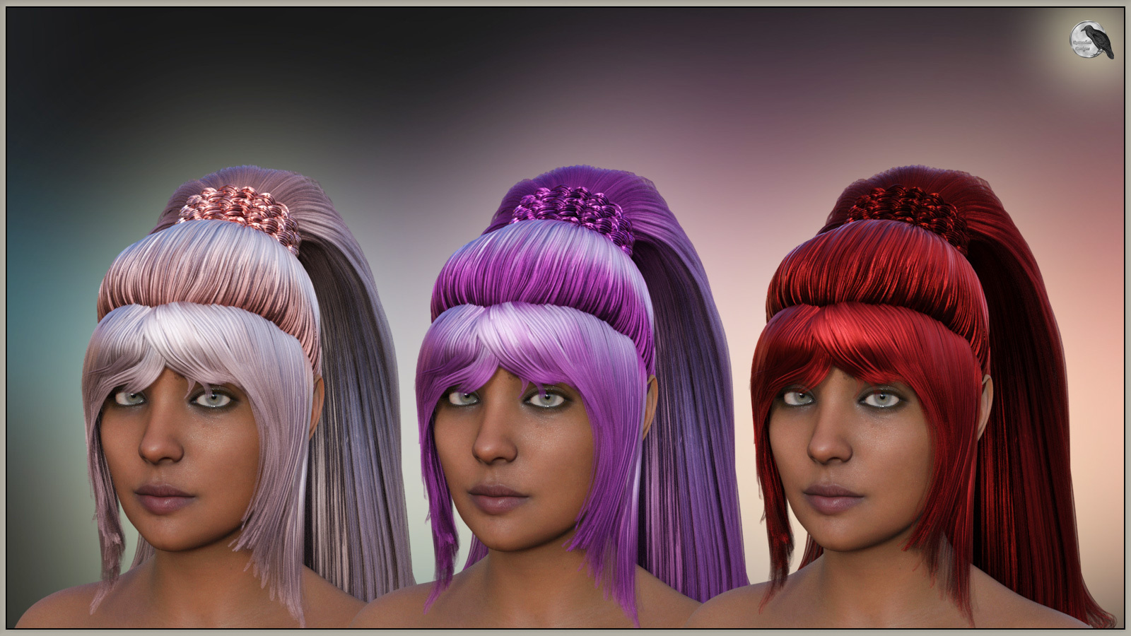 Fantasy Ponytail for Genesis 9 Base Female by N/A