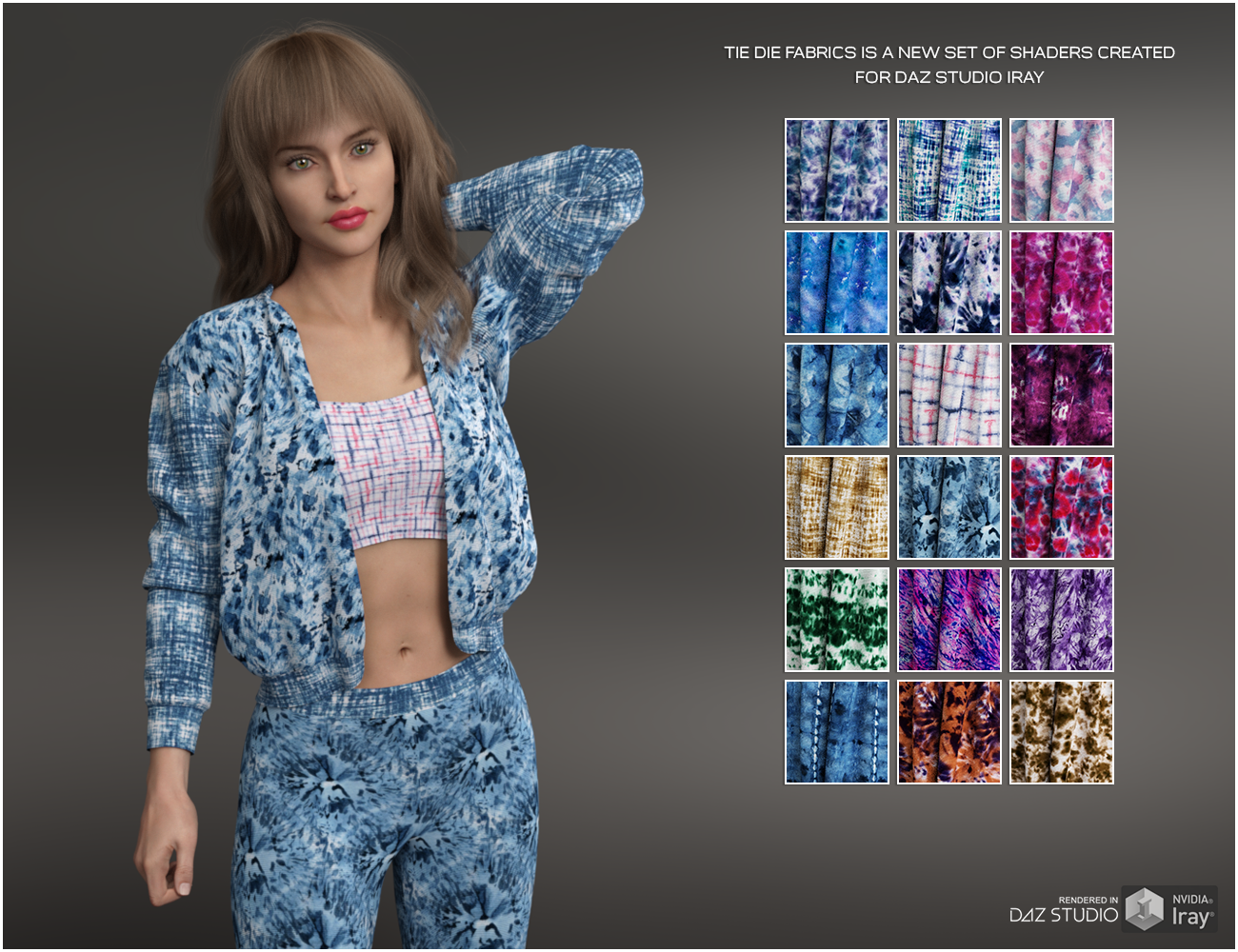Tie Die Fabrics by N/A