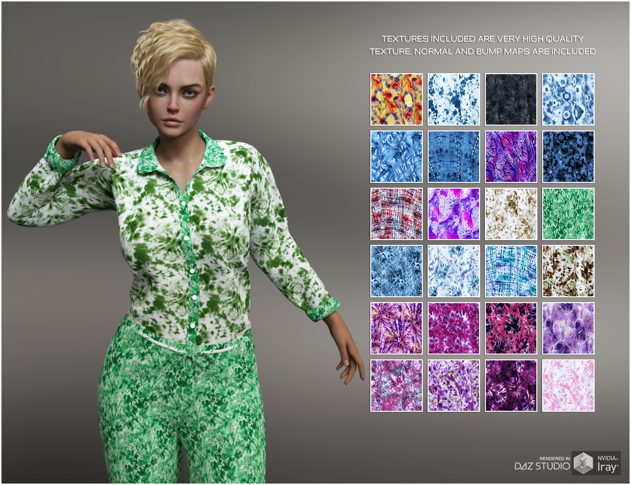 Tie Die Fabrics by N/A