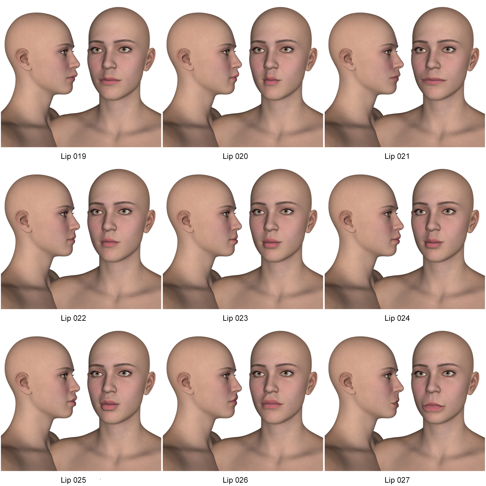 Lip Morphs for Genesis 9 by N/A