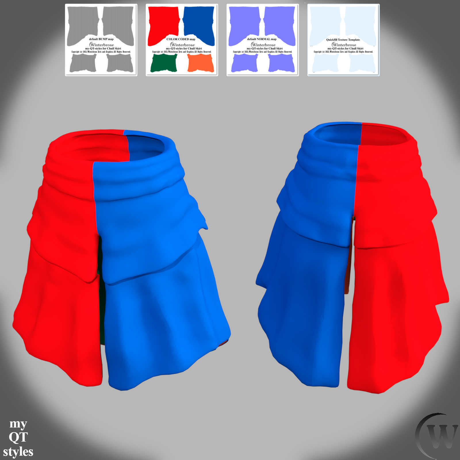 Chull Outfit my-QT-styles Designer Kit for Poser and Daz Studio by N/A