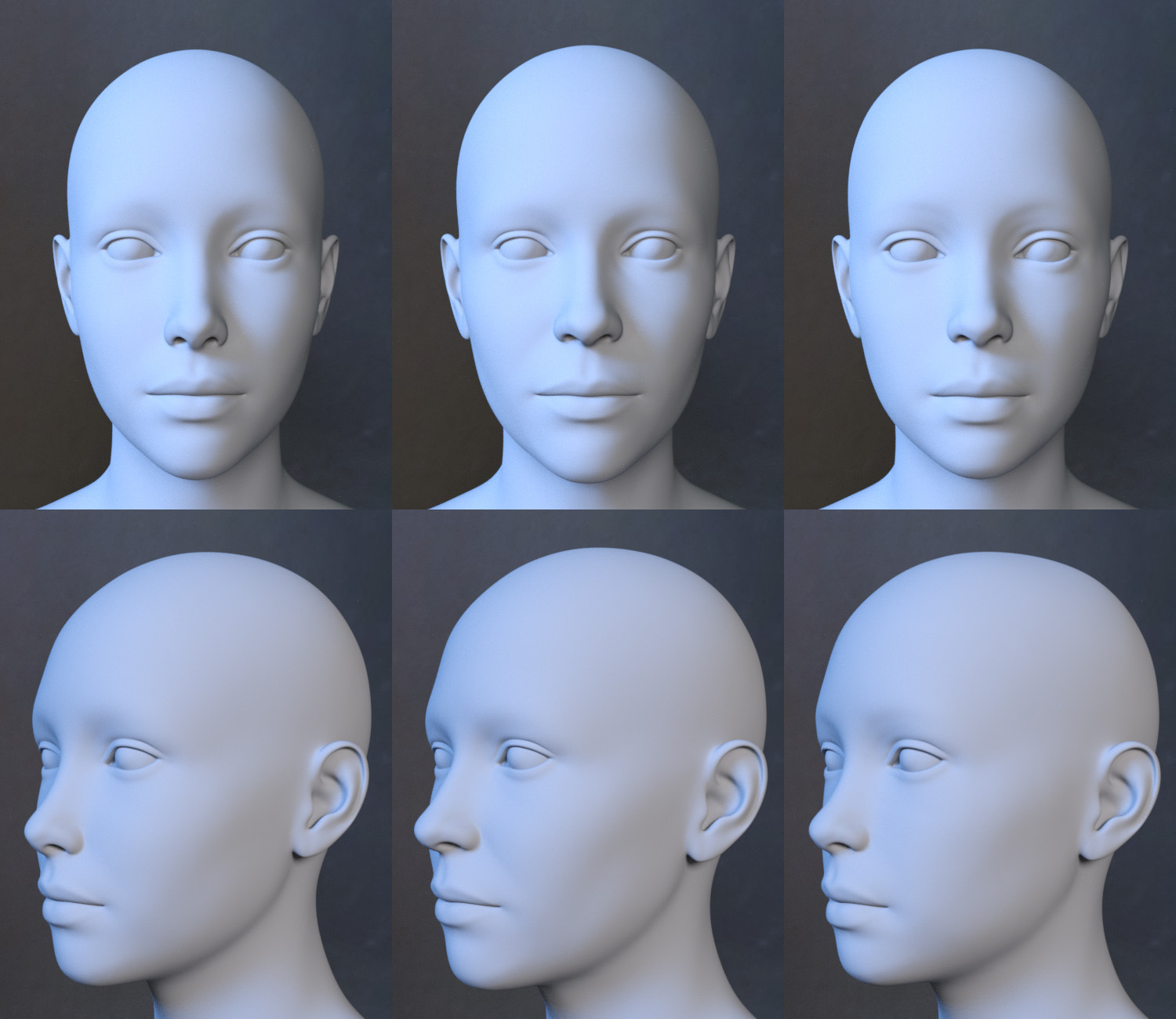 Extra Feminine Faces for Genesis 9 by N/A