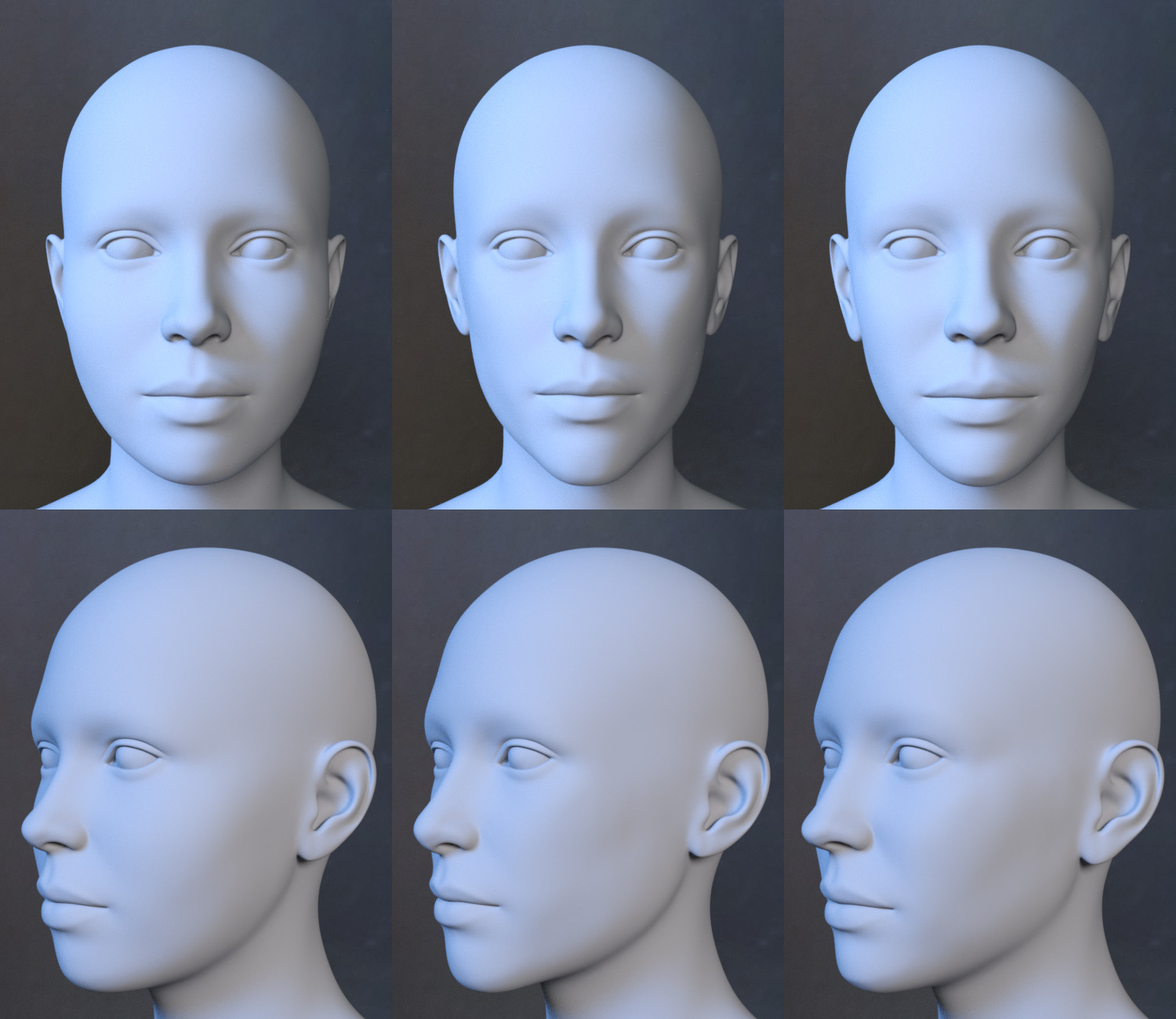 Extra Feminine Faces for Genesis 9 by N/A