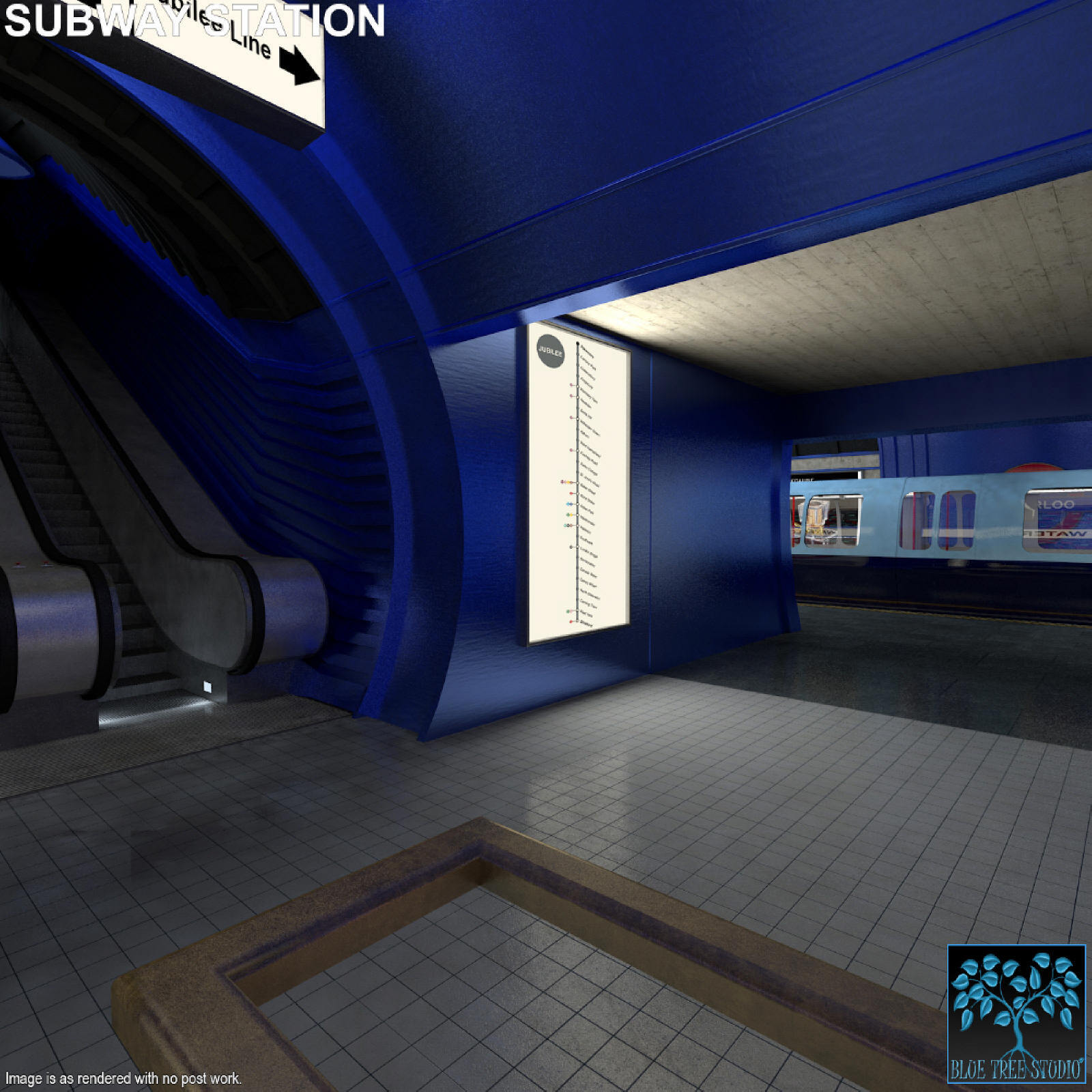 Subway Station for Daz by N/A